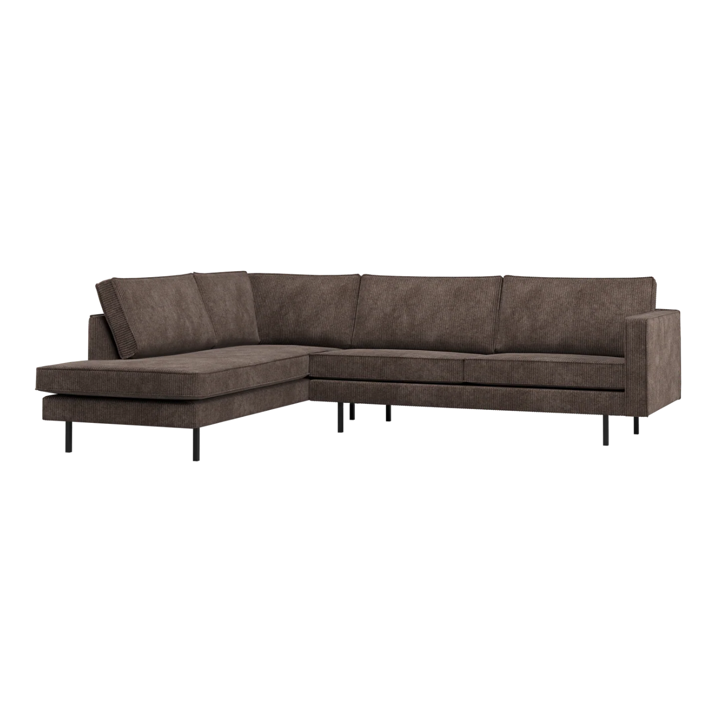 Sofa narożna lewostronna RODEO brązowy sztruks