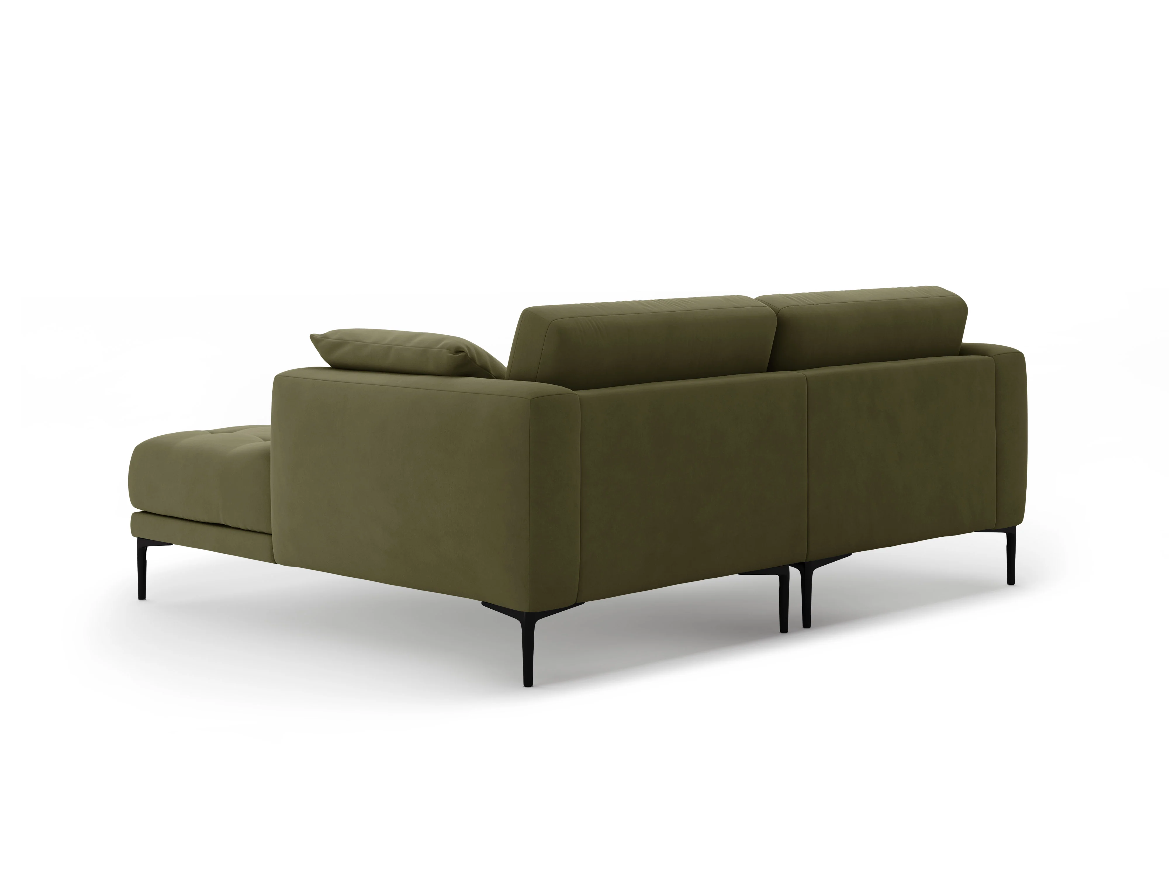 Sofa narożna prawostronna aksamitna BEMY zielony - Image 5