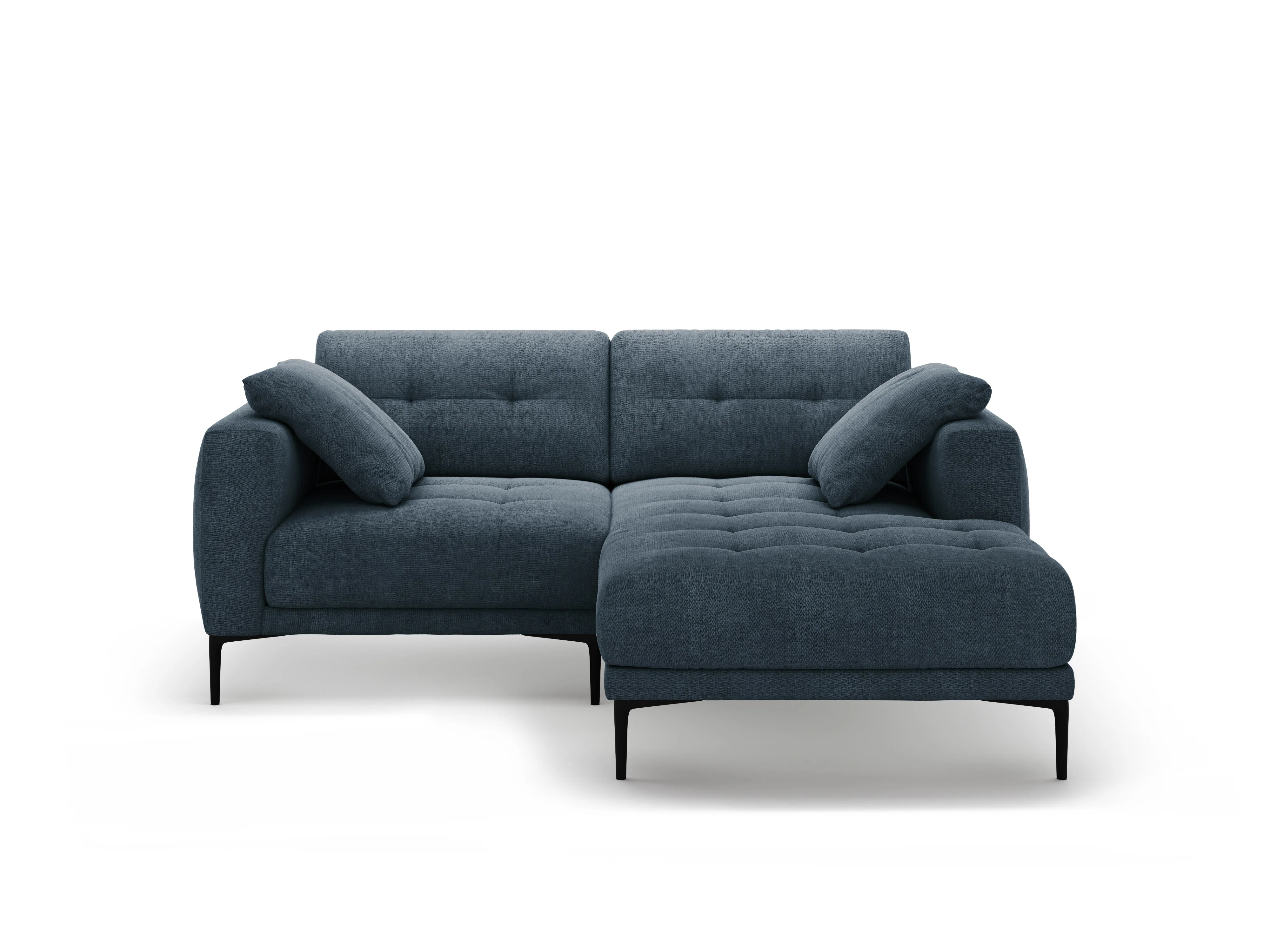 Sofa narożna prawostronna BEMY ciemnoniebieski szenil - Image 4