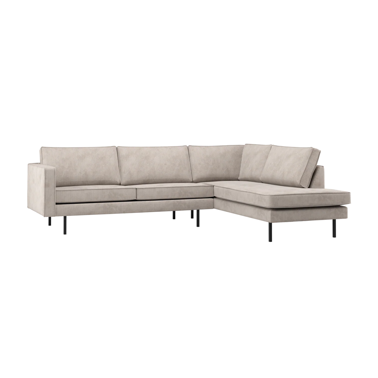 Sofa narożna prawostronna RODEO ecru sztruks