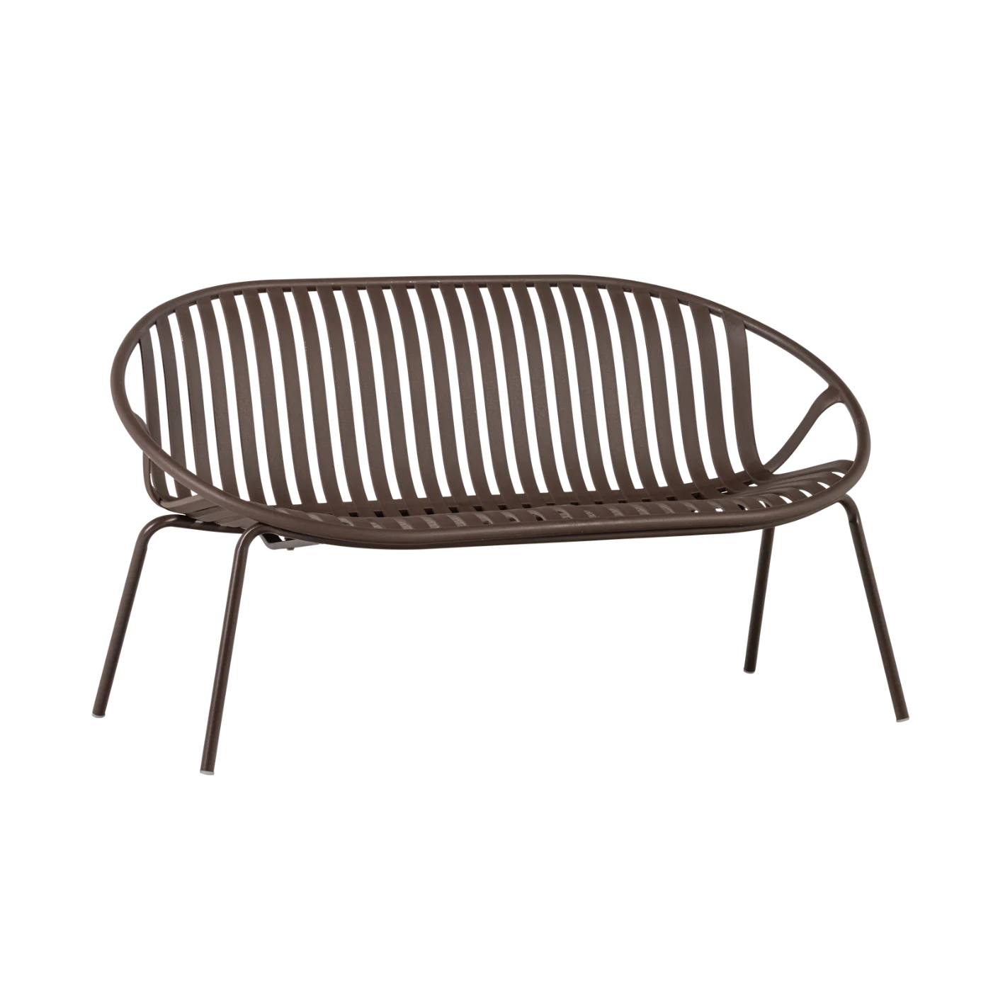Sofa ogrodowa 2-osobowa BRUCE brązowy