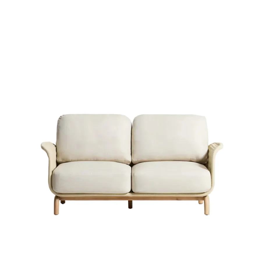 Sofa ogrodowa 2-osobowa ALIPA beżowy - Image 3