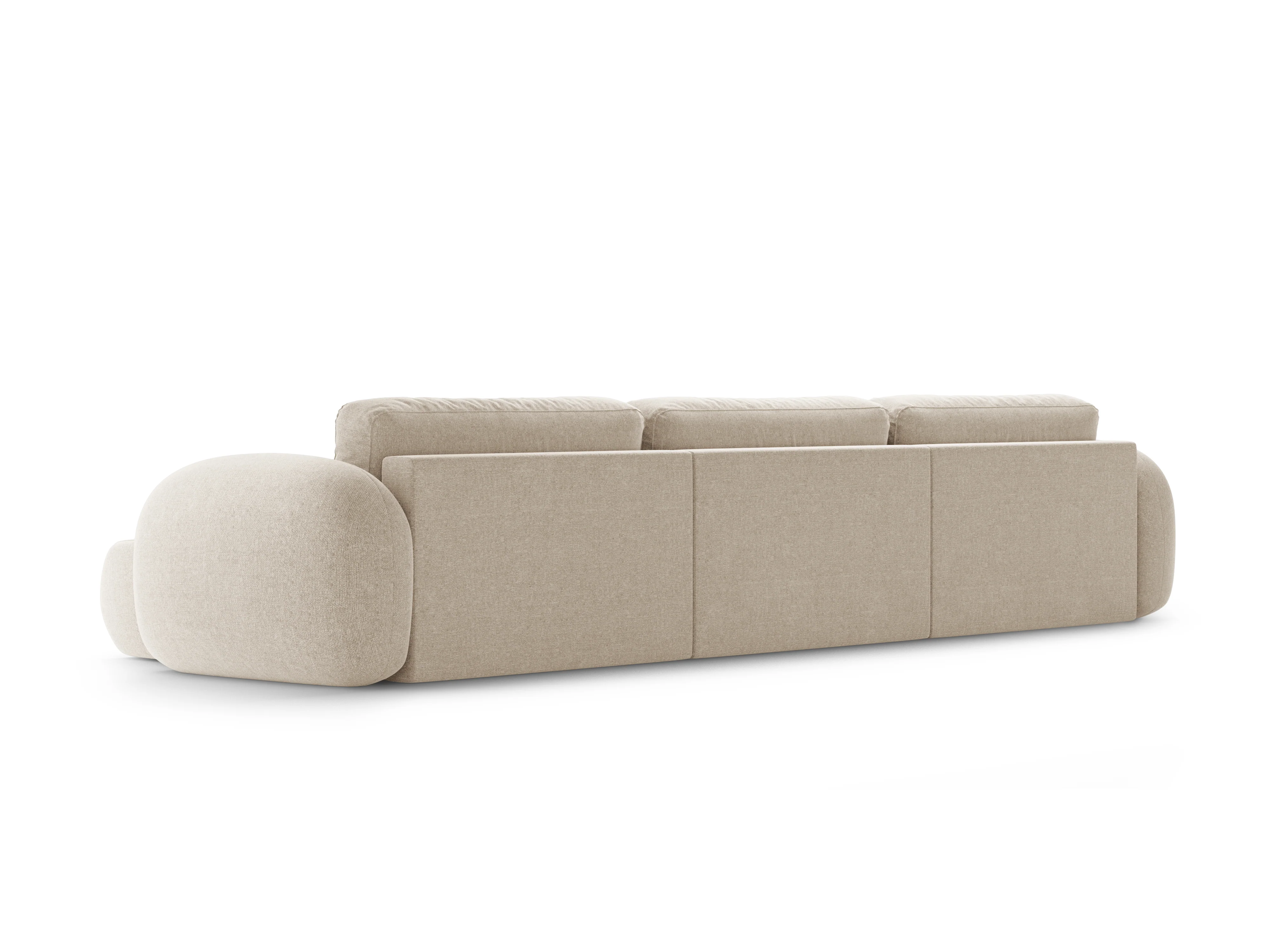 Sofa panoramiczna z funkcją spania 5-osobowa TONALE piaskowy - Image 5