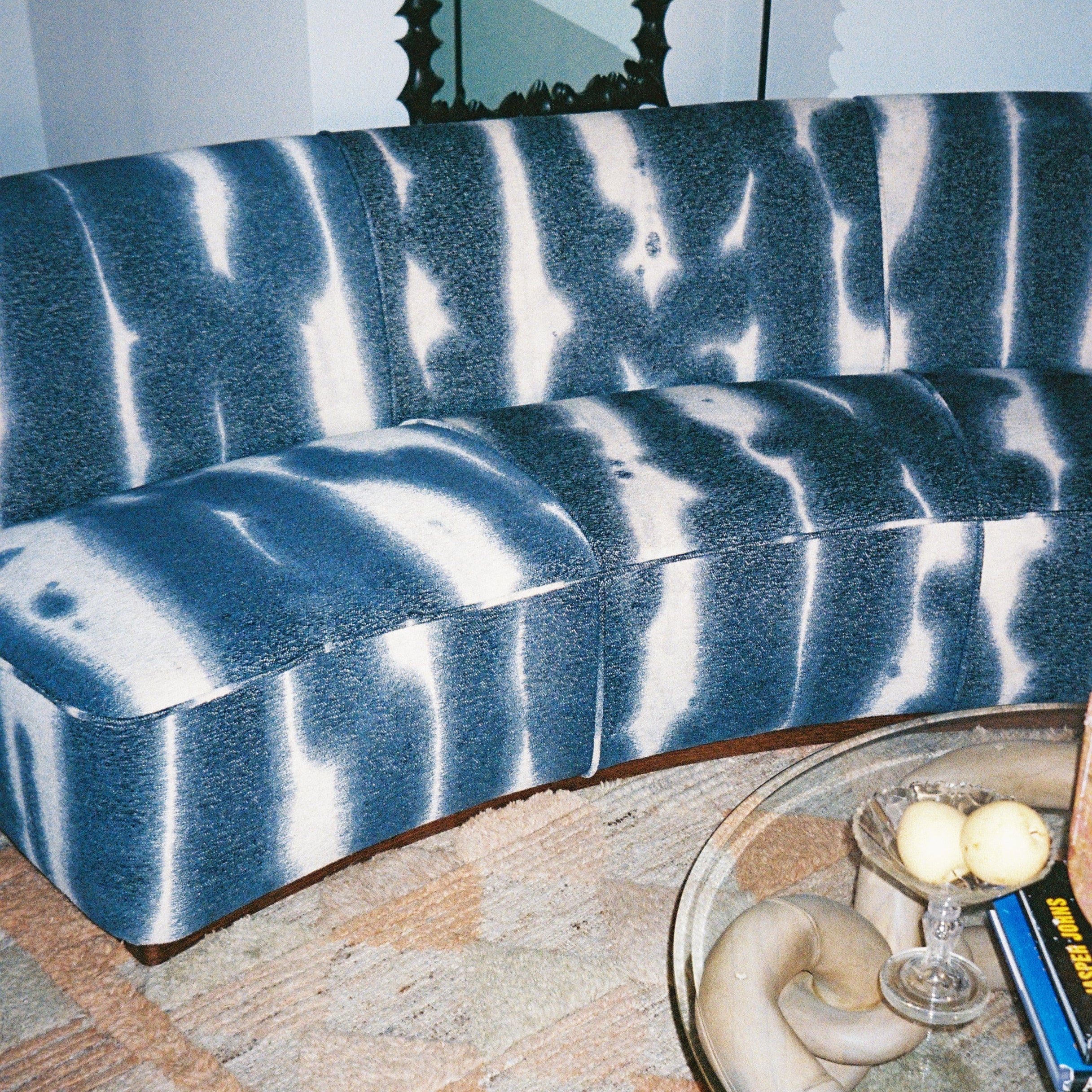 Sofa PARIS niebieski szenil - Image 6