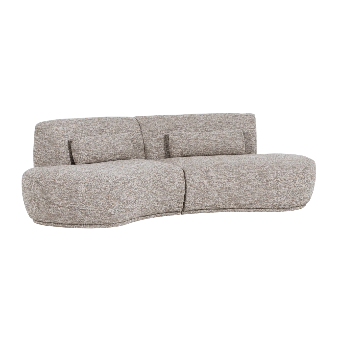 Sofa półokrągła 4-osobowa BATAVIER piaskowy melanż