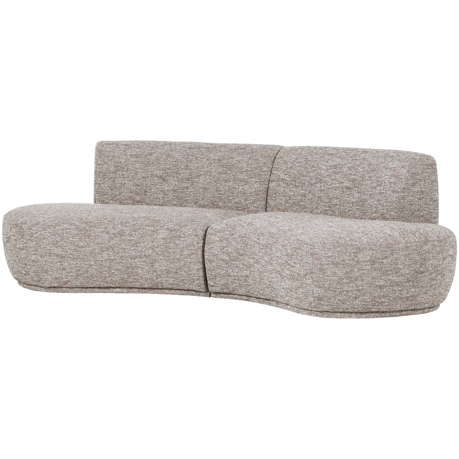 Sofa półokrągła 4-osobowa BATAVIER piaskowy melanż - Image 5
