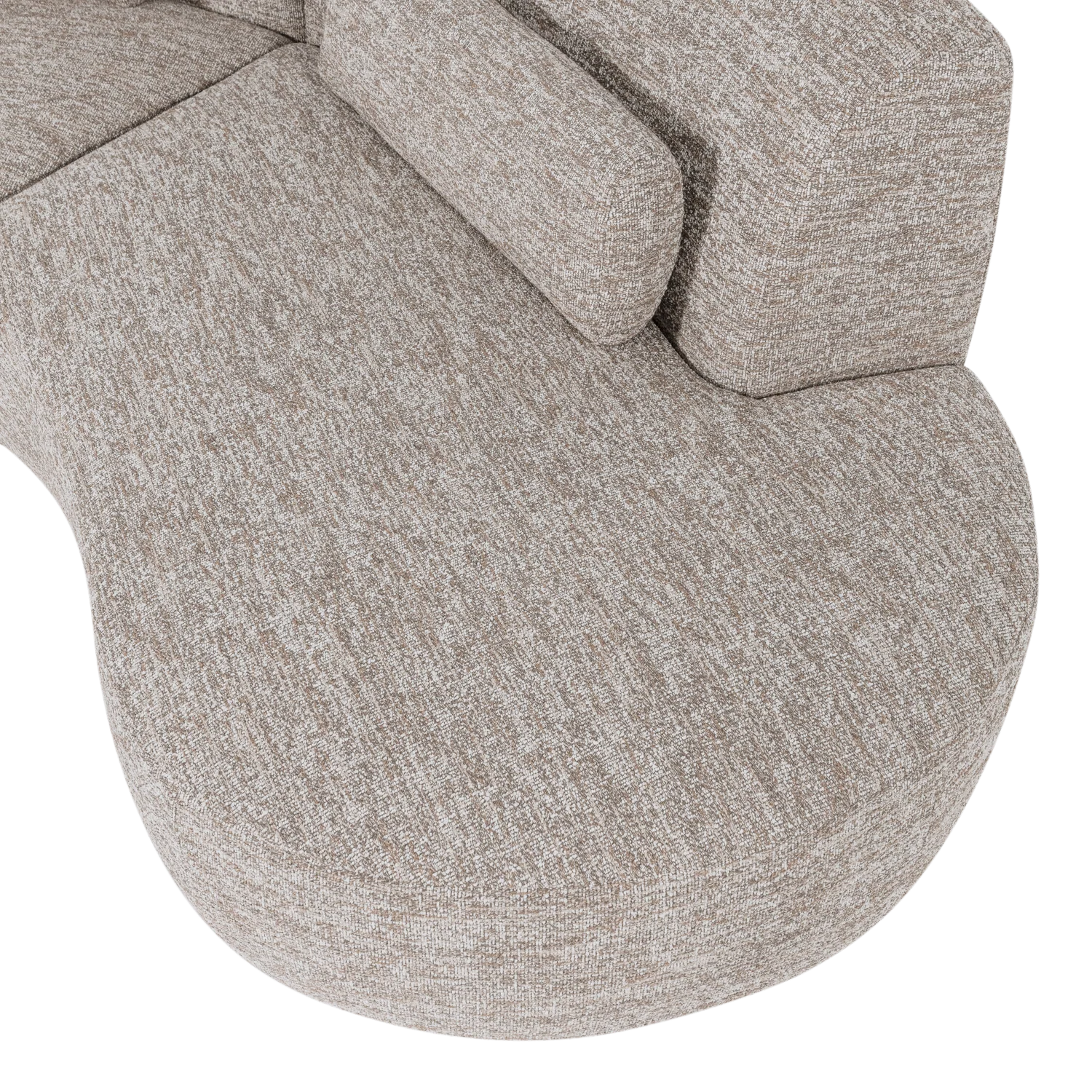Sofa półokrągła 4-osobowa BATAVIER piaskowy melanż - Image 8