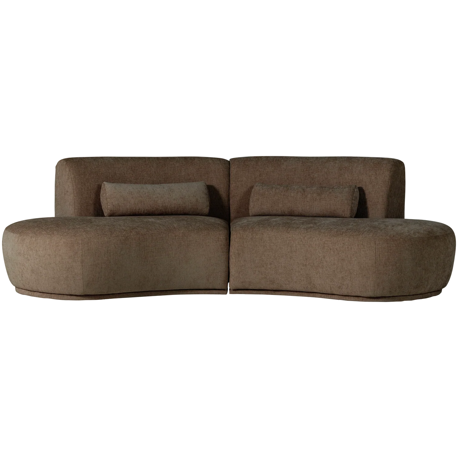Sofa półokrągła 4-osobowa BATAVIER brązowy - Image 4