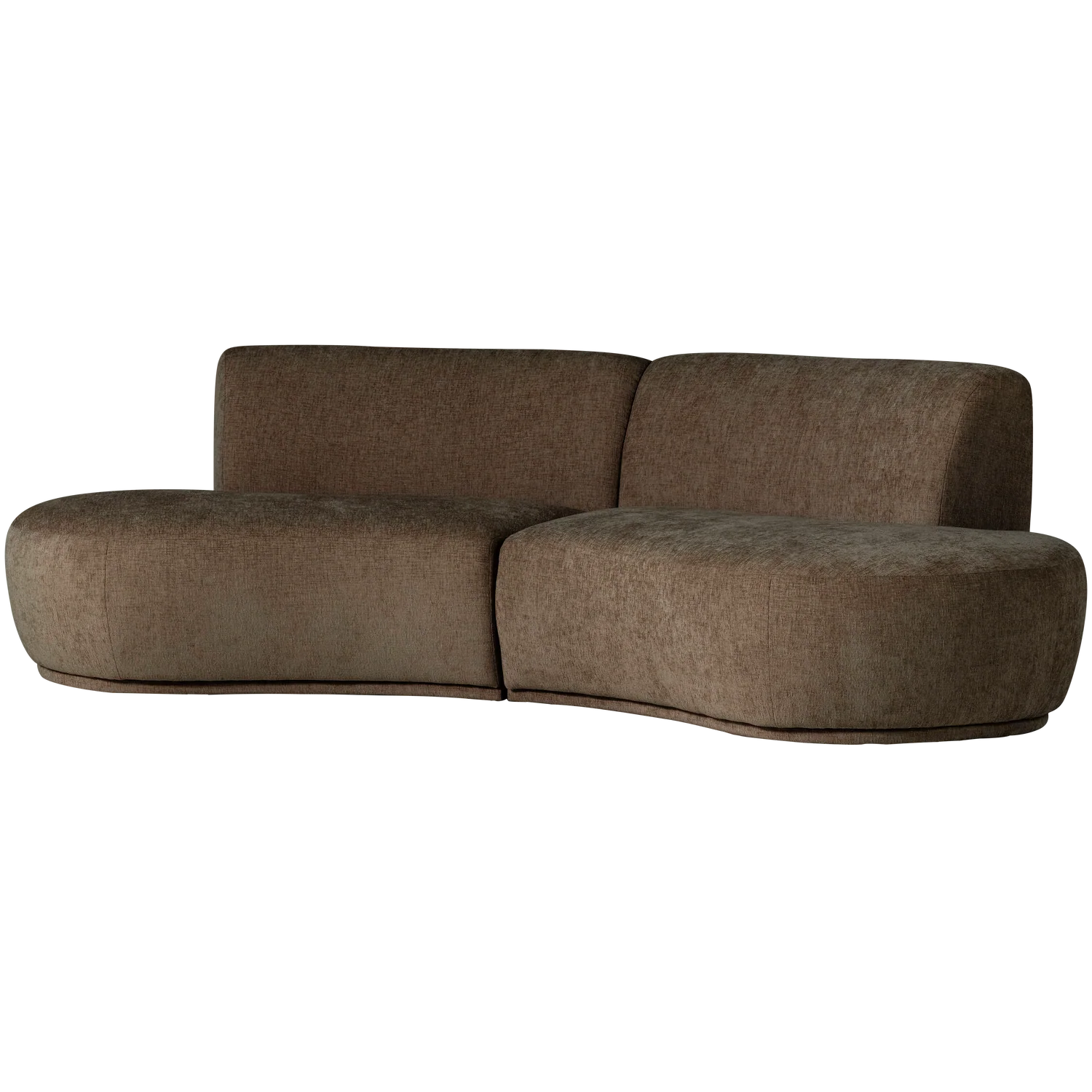 Sofa półokrągła 4-osobowa BATAVIER brązowy - Image 5