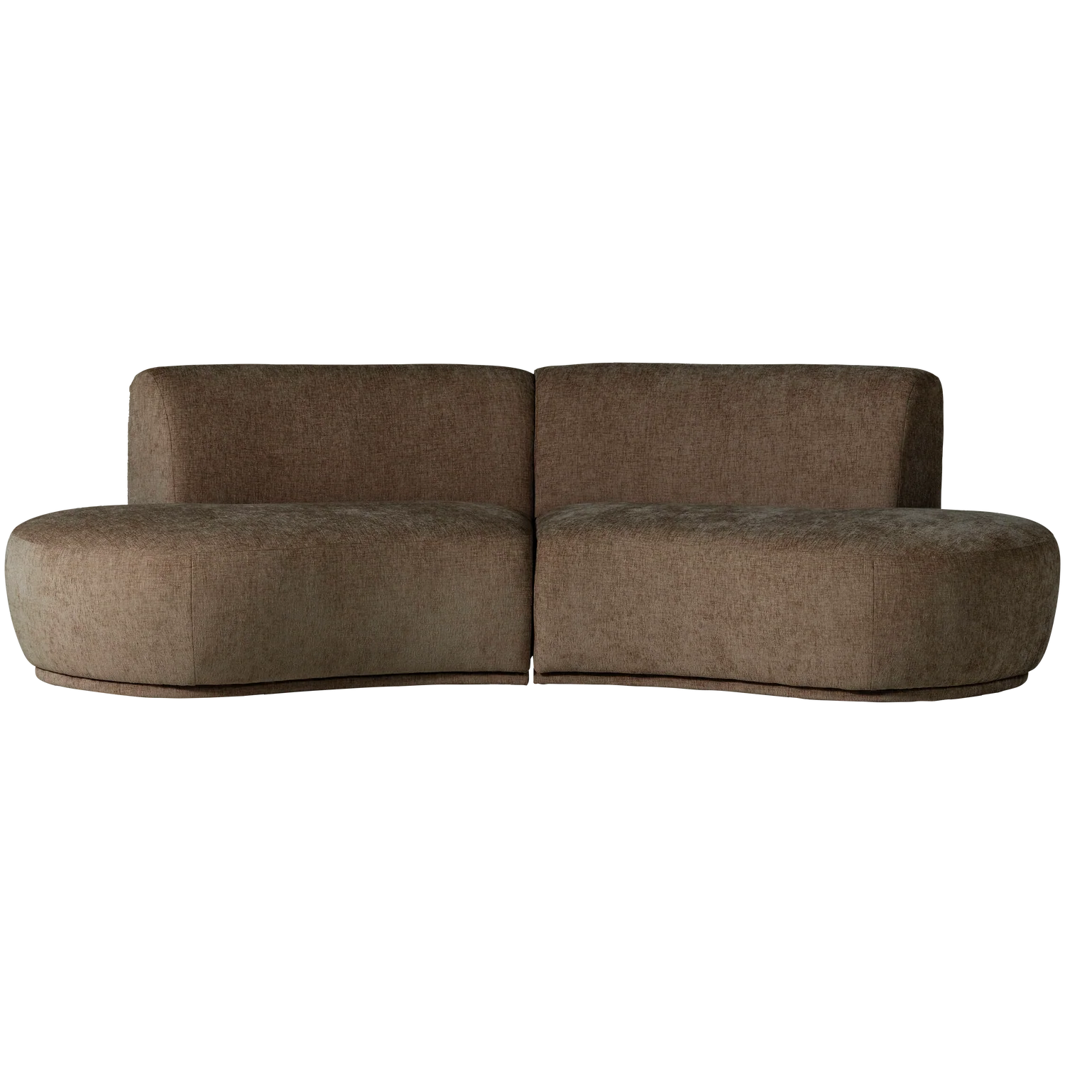 Sofa półokrągła 4-osobowa BATAVIER brązowy - Image 6