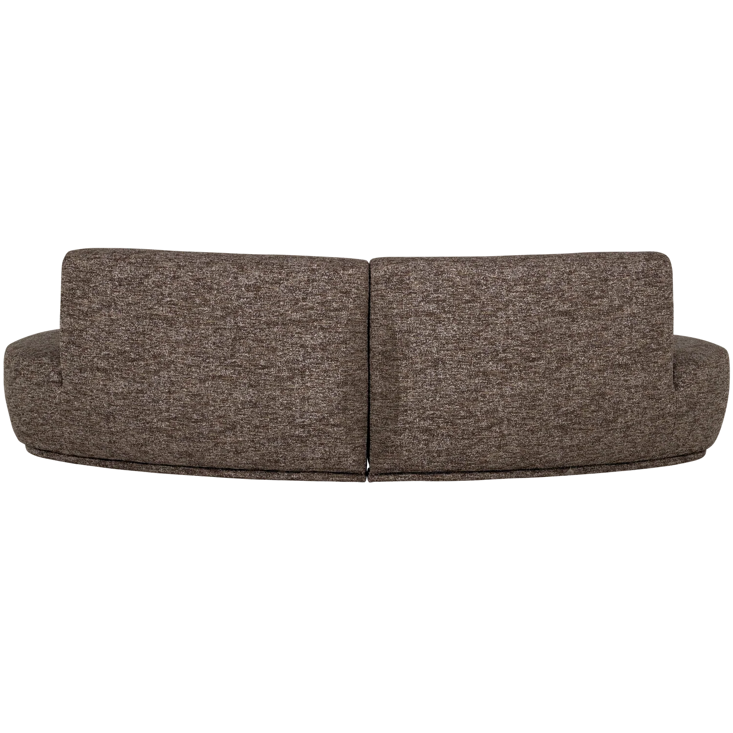 Sofa półokrągła 4-osobowa BATAVIER brązowy melanż - Image 3