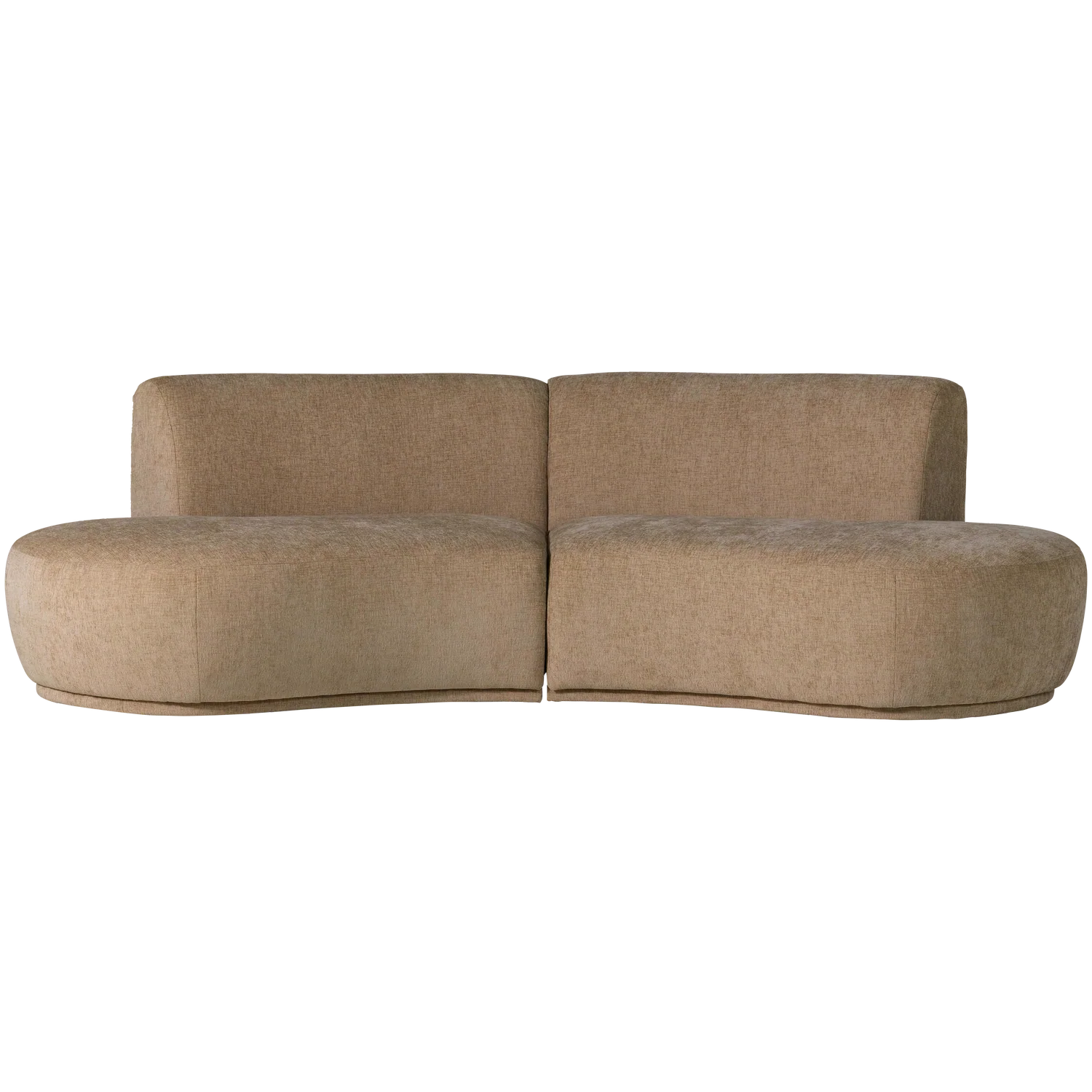 Sofa półokrągła 4-osobowa BATAVIER jasnobrązowy - Image 6