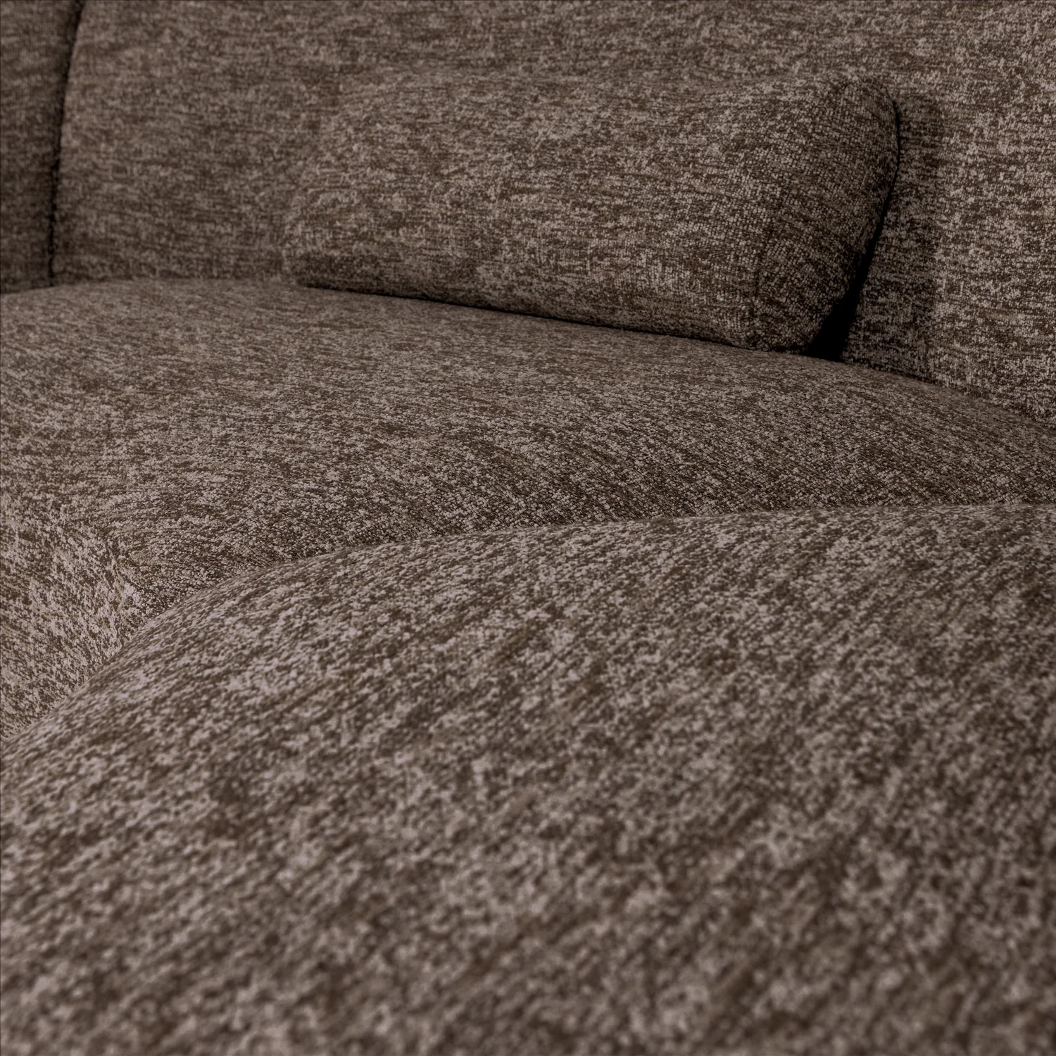 Sofa półokrągła 6-osobowa BATAVIER brązowy melanż - Image 6