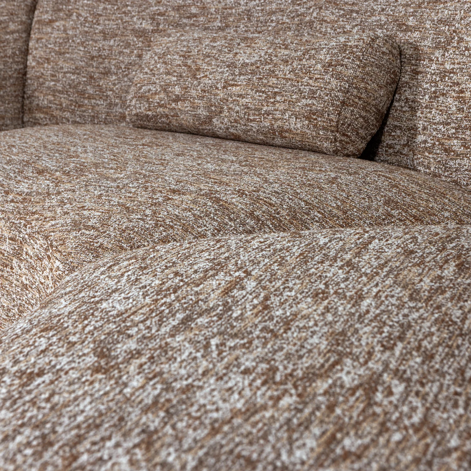 Sofa półokrągła 6-osobowa BATAVIER jasnobrązowy melanż - Image 6
