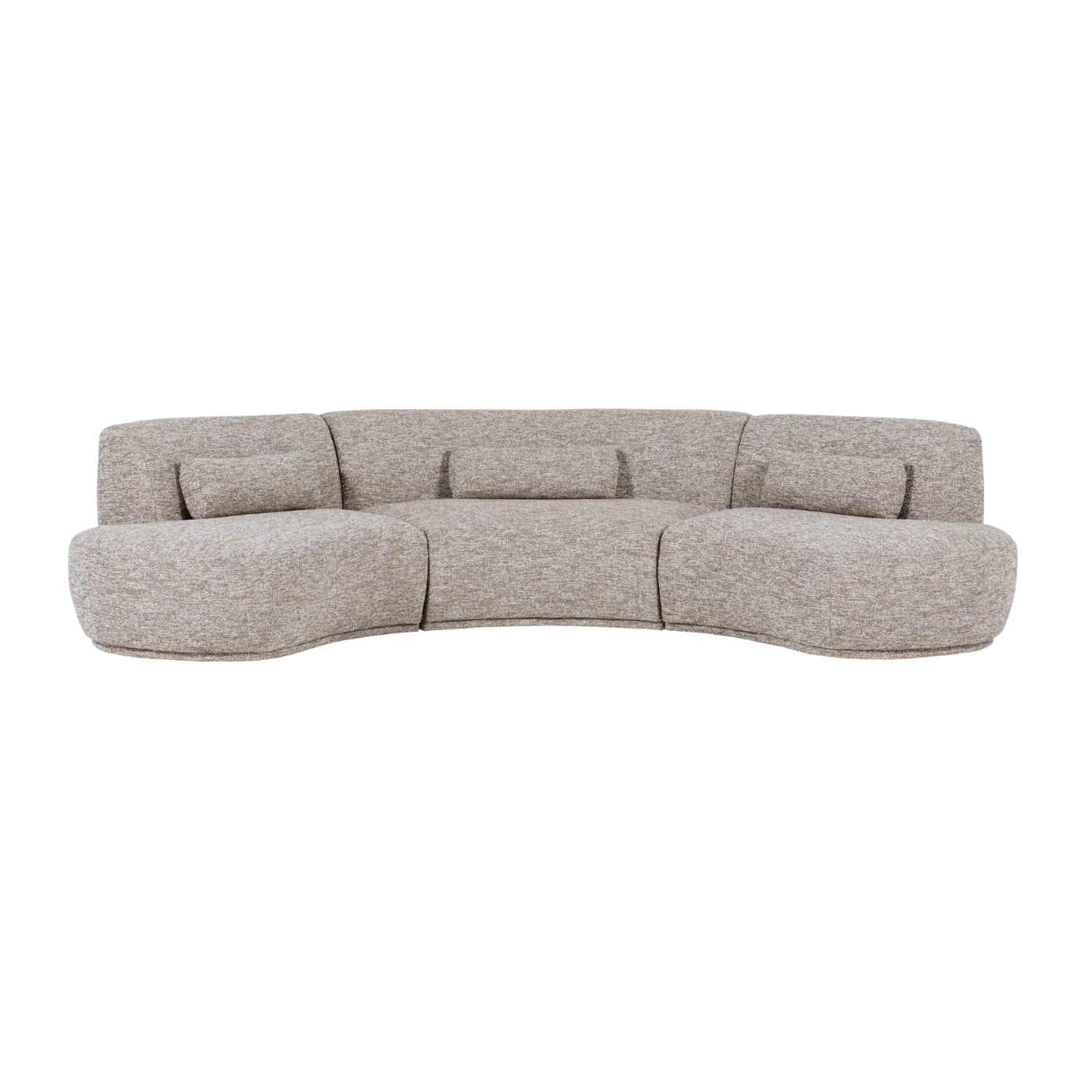 Sofa półokrągła 6-osobowa BATAVIER piaskowy melanż
