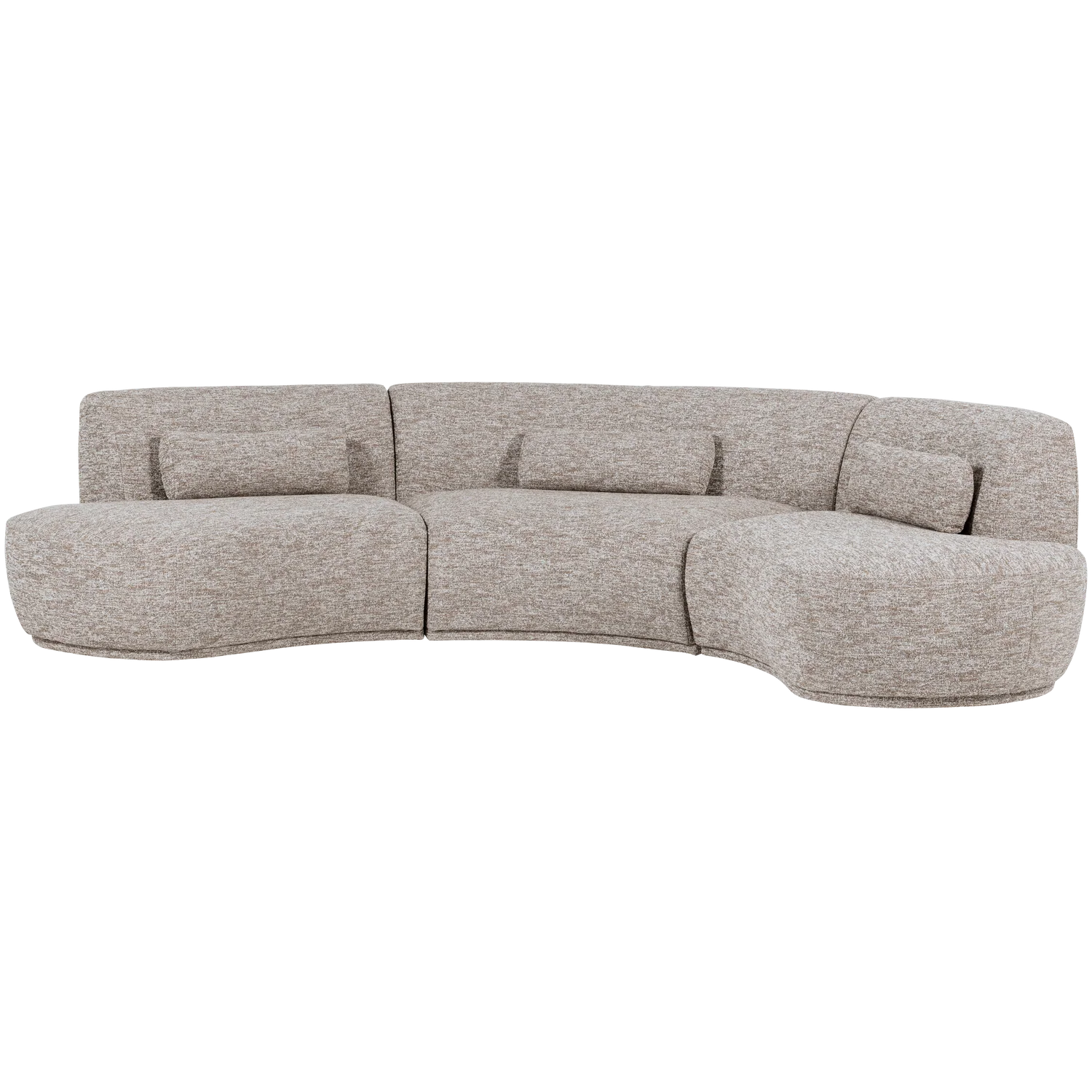 Sofa półokrągła 6-osobowa BATAVIER piaskowy melanż - Image 3