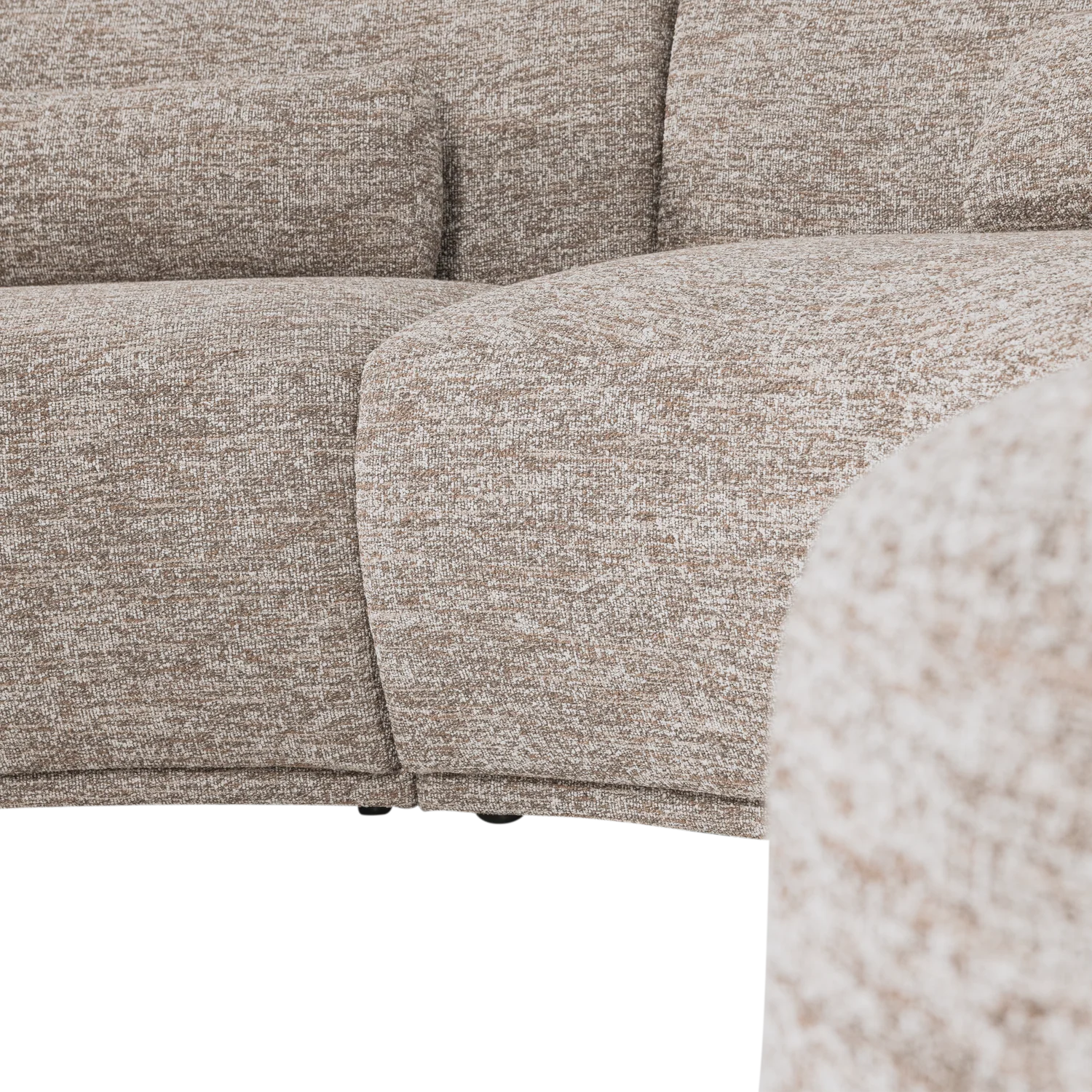 Sofa półokrągła 6-osobowa BATAVIER piaskowy melanż - Image 7