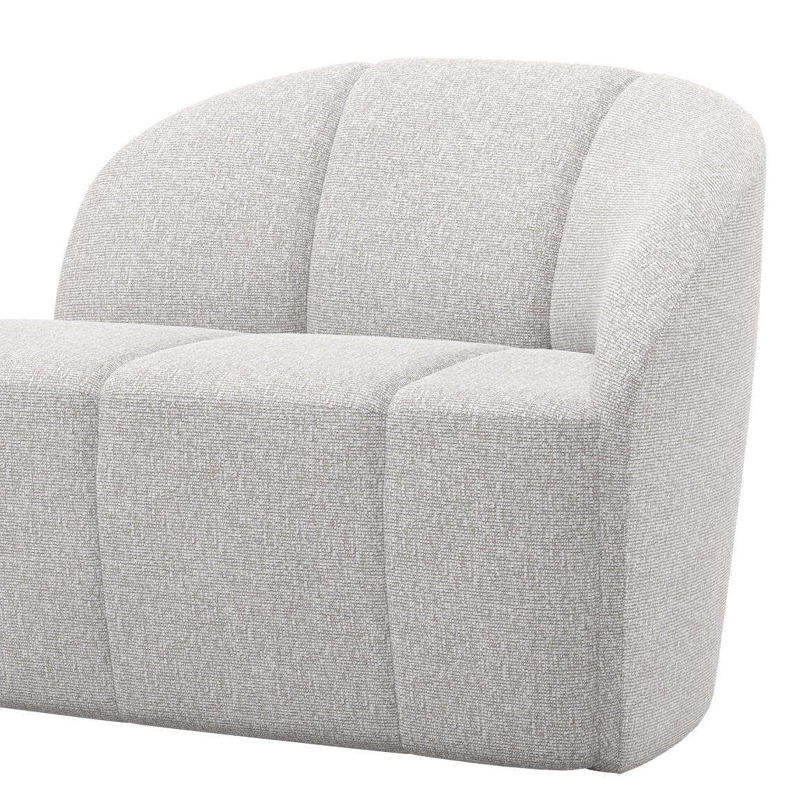 Sofa prawostronna 2-osobowa MOJO ecru melanż boucle - Image 2