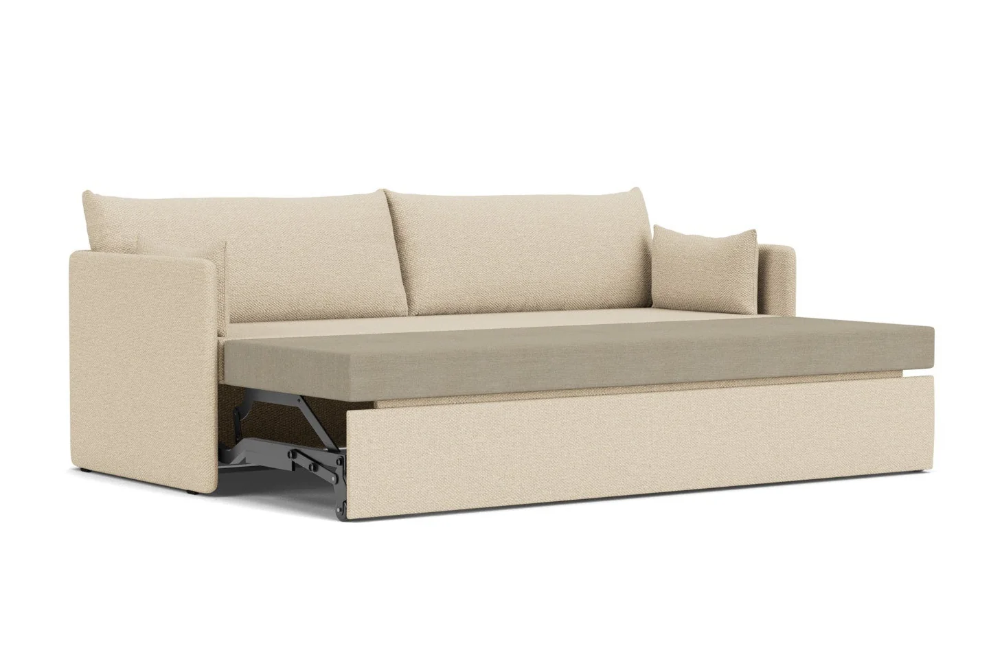 Sofa z funkcją spania 3-osobowa 0FFSET jasnobeżowy - Image 6