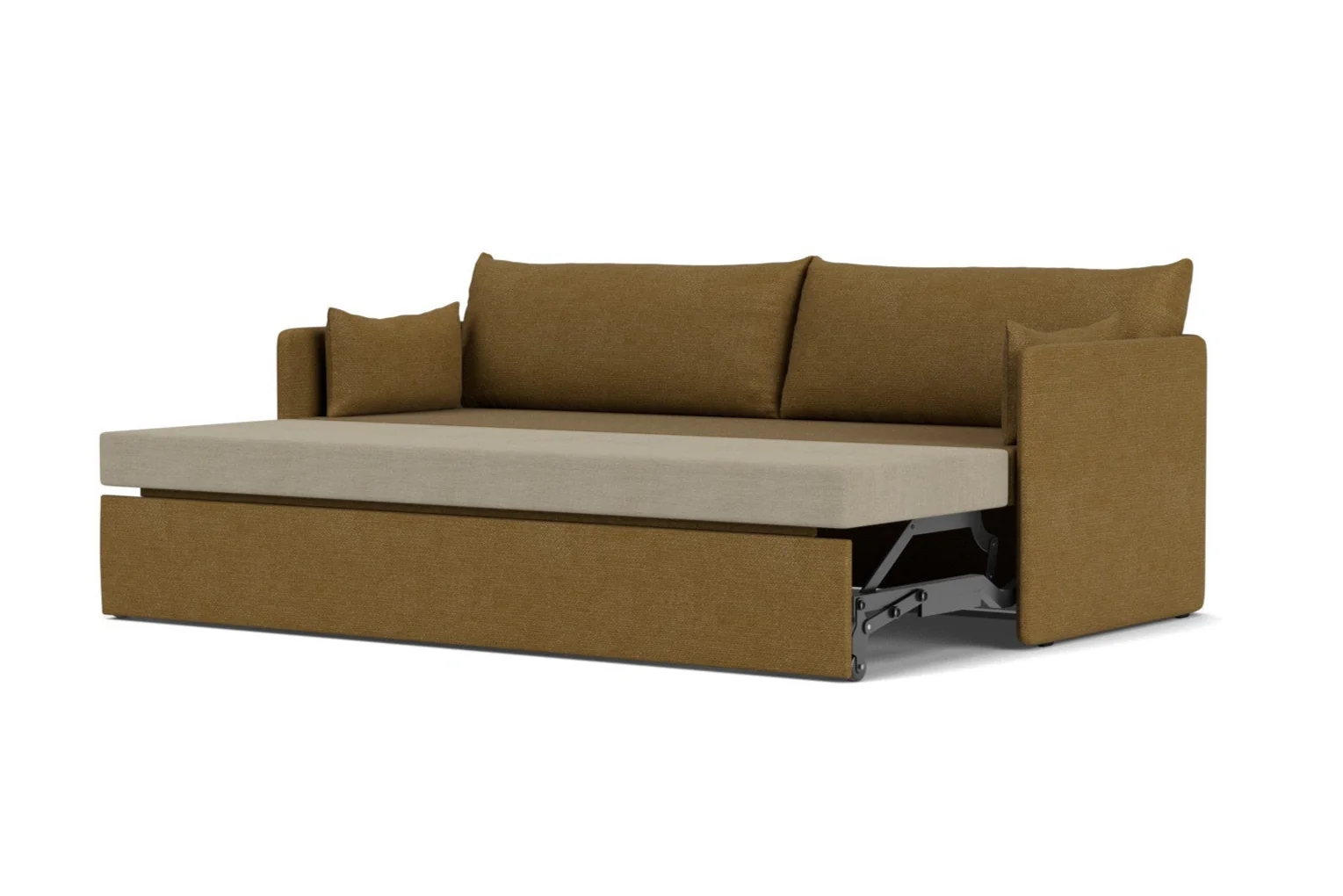 Sofa z funkcją spania 3-osobowa 0FFSET musztardowy - Image 3