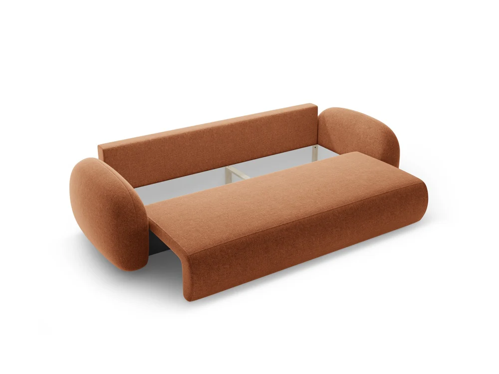 Sofa z funkcją spania 3-osobowa TONALE ceglany - Image 5