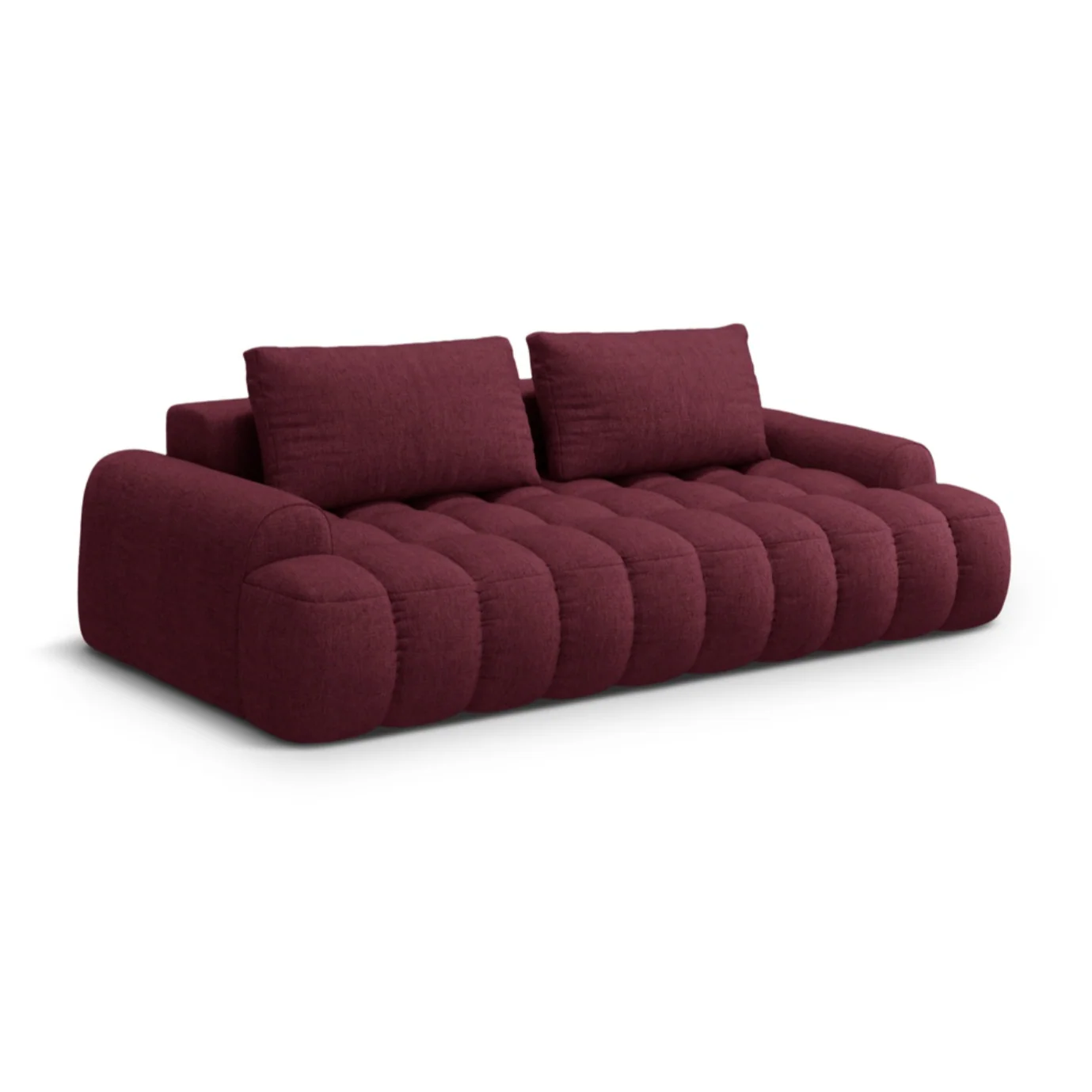 Sofa z funkcją spania 4-osobowa LINZ bordowy