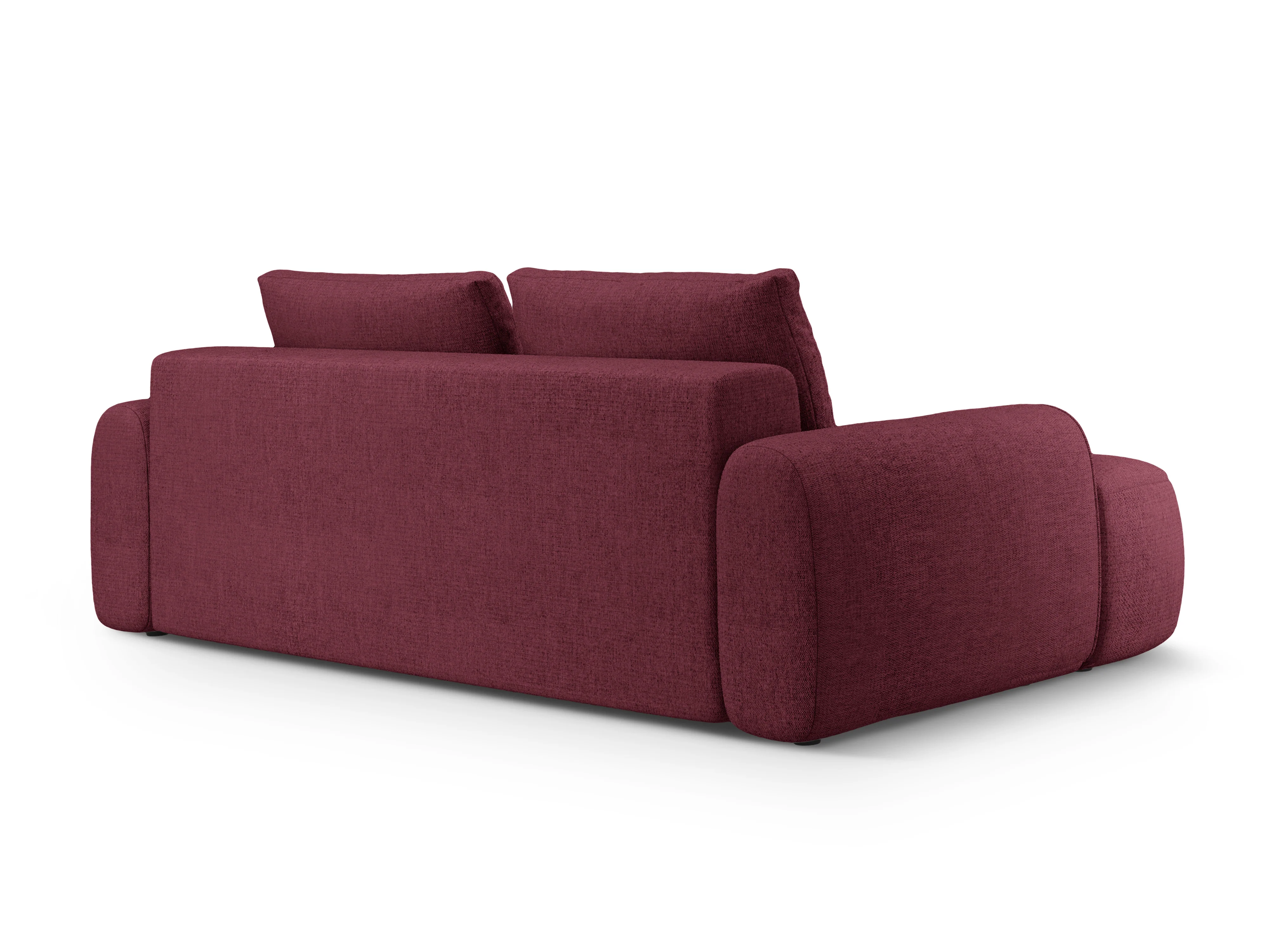 Sofa z funkcją spania 4-osobowa LINZ bordowy - Image 4