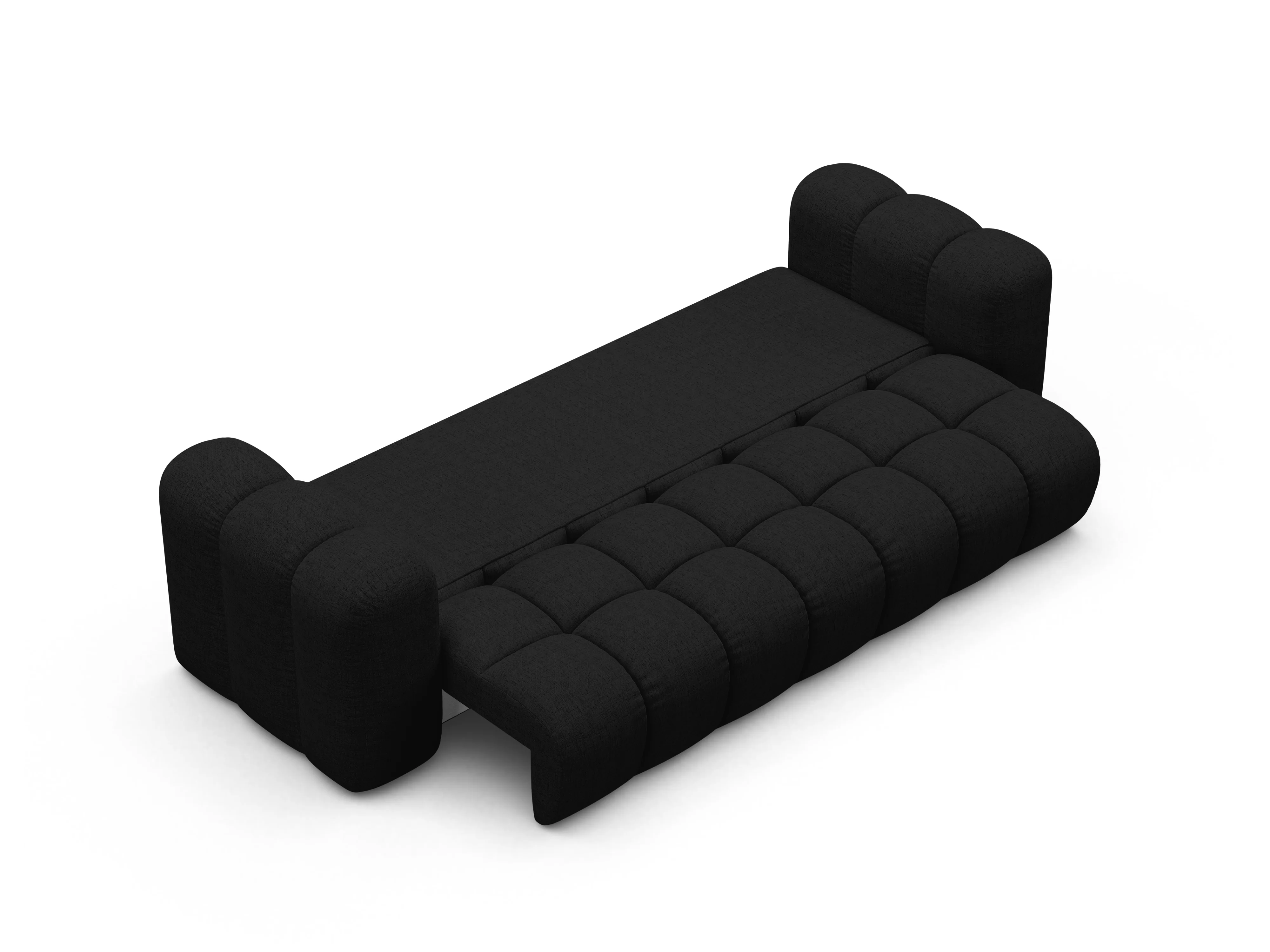 Sofa z funkcją spania ASTRO czarny szenil - Image 3
