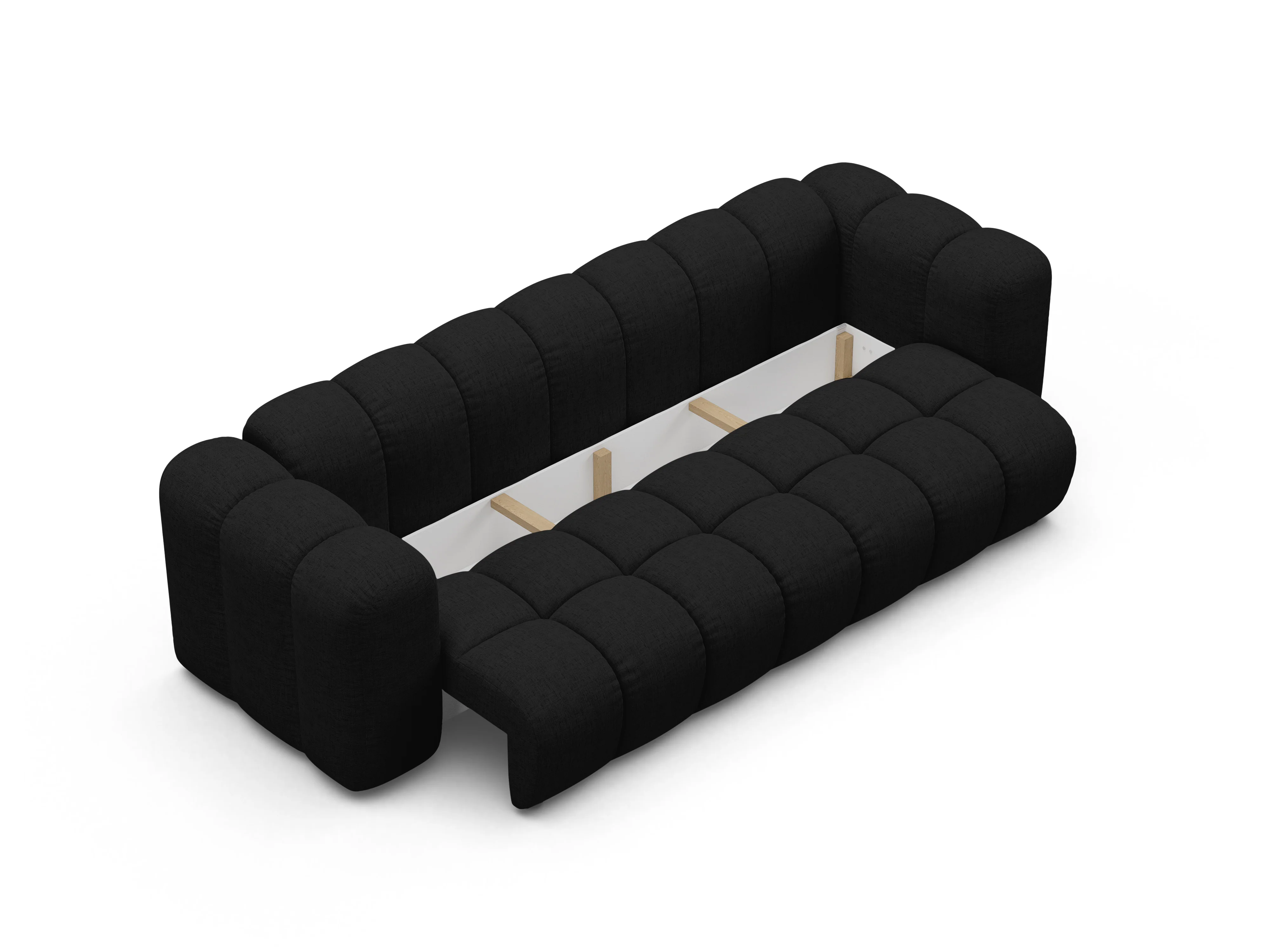 Sofa z funkcją spania ASTRO czarny szenil - Image 4