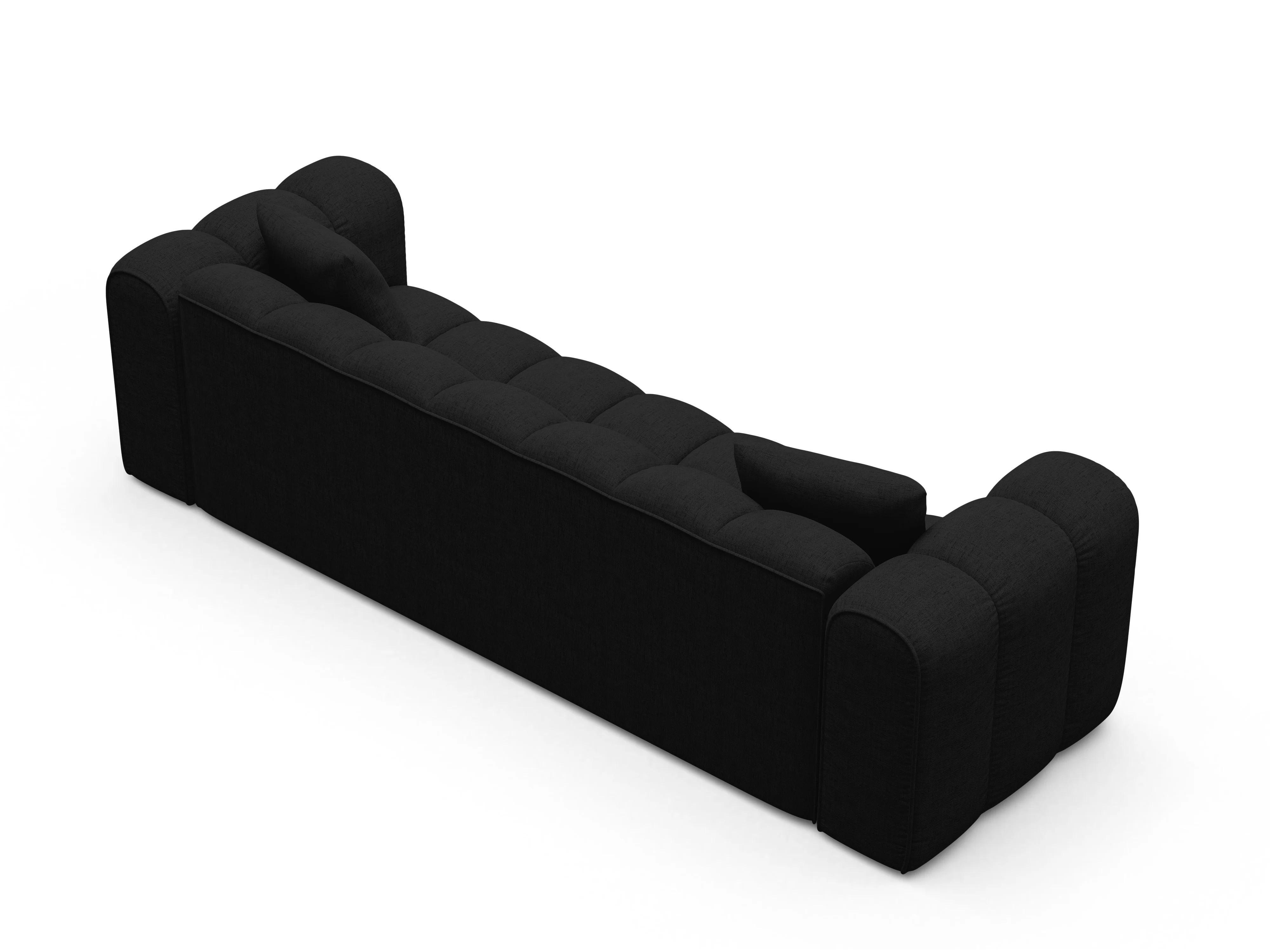 Sofa z funkcją spania ASTRO czarny szenil - Image 5