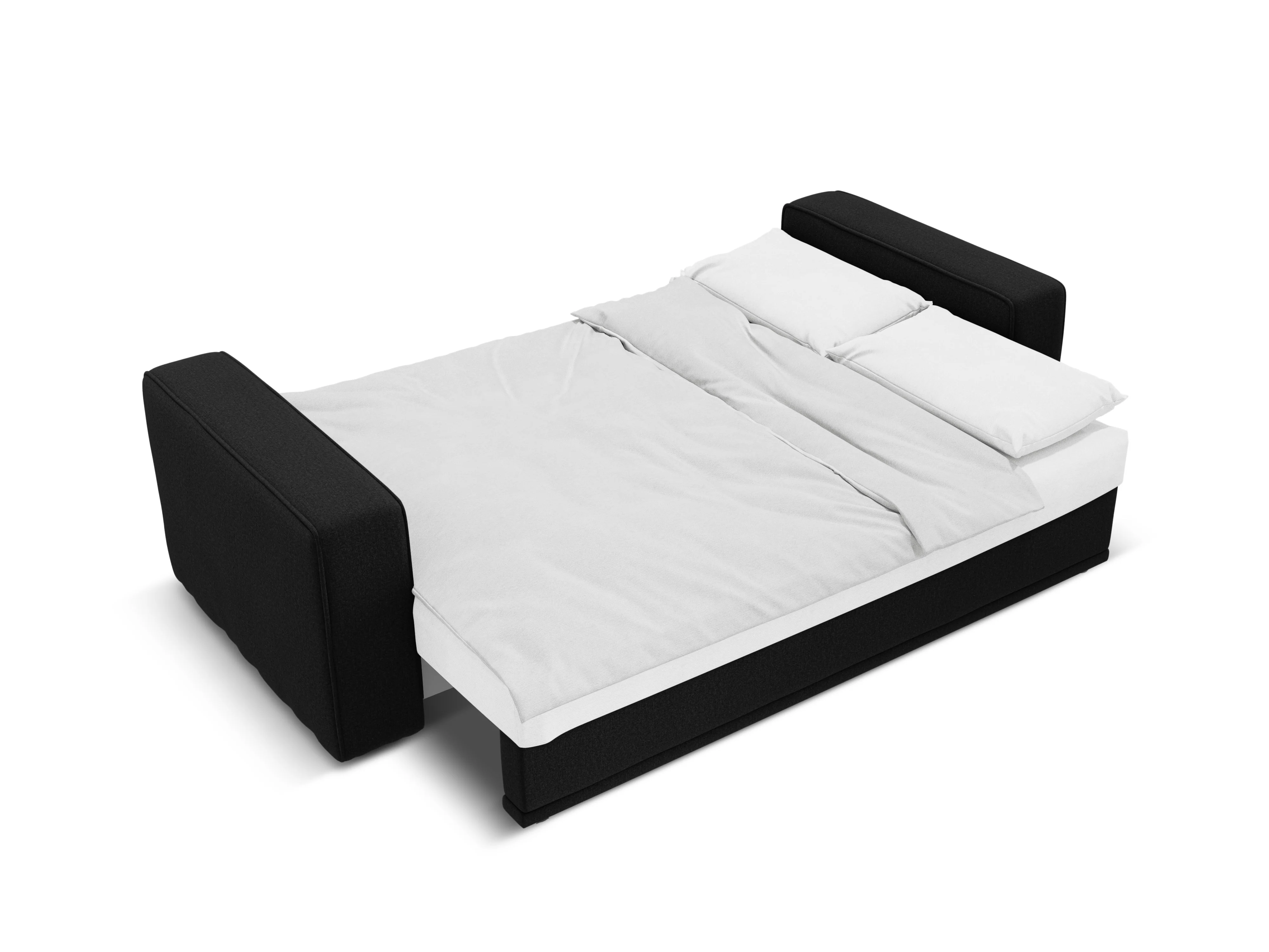 Sofa z funkcją spania RIBES czarny szenil - Image 5