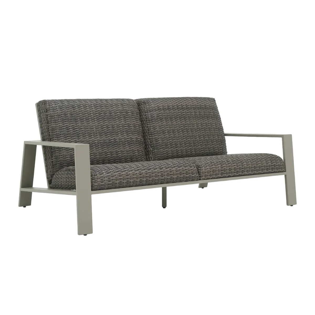 Sofa zewnętrzna BELLE VUE szary rattan