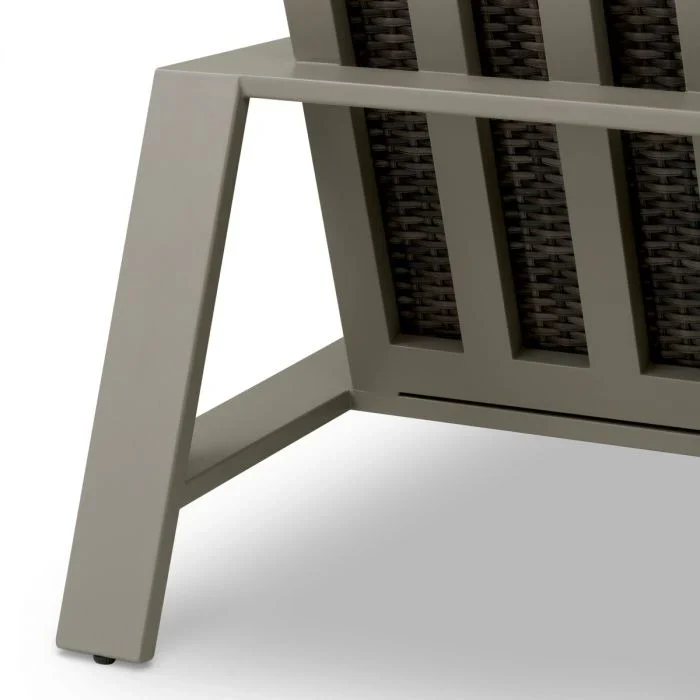 Sofa zewnętrzna BELLE VUE szary rattan - Image 9