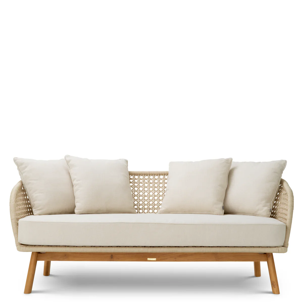 Sofa zewnętrzna TRINITY kremowy z drewnianą podstawą - Image 3
