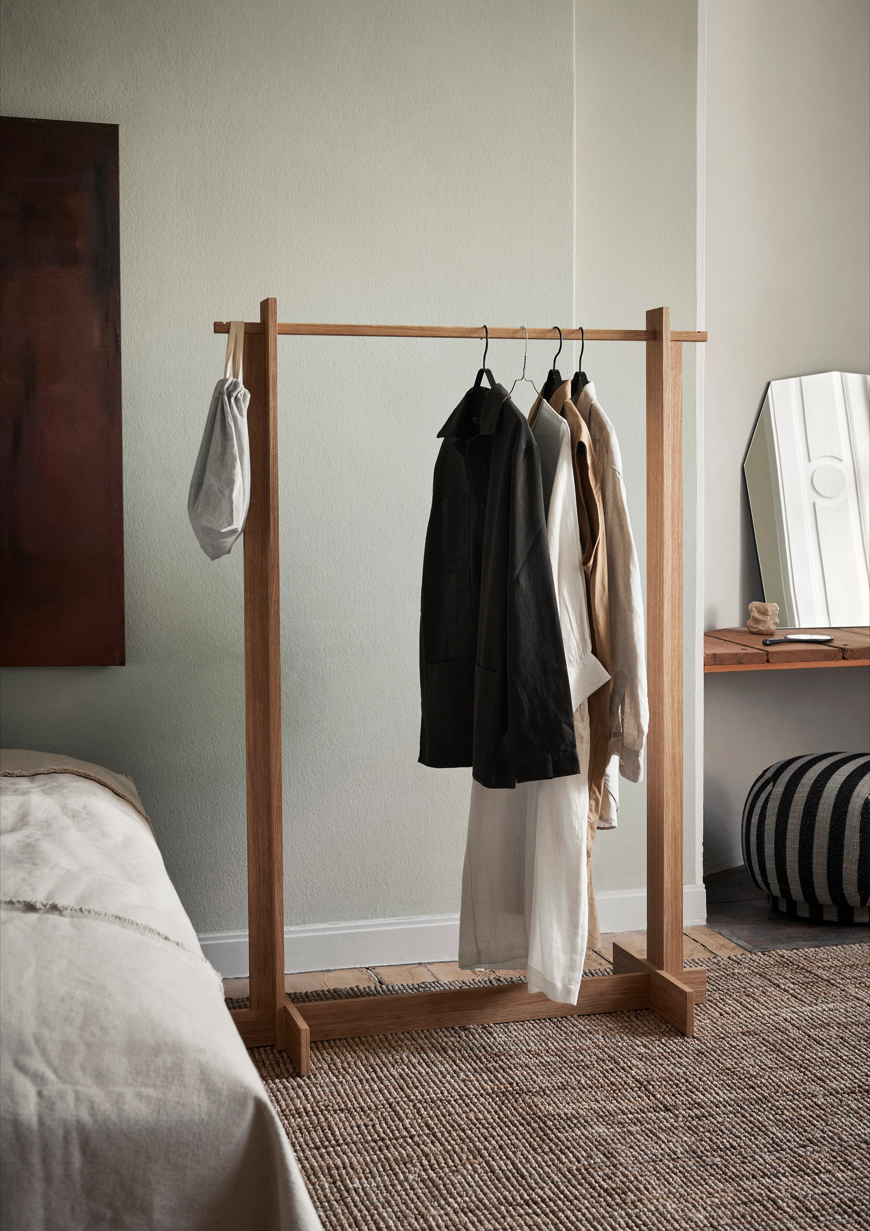 Stojak na ubrania BRIDGE CLOTHES RACK fornir dębowy - Image 2