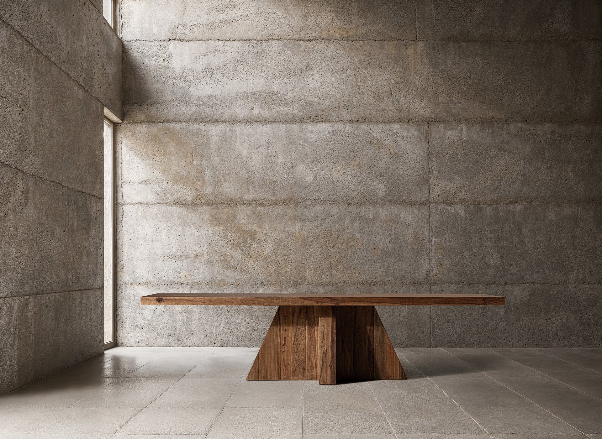Stół BRUTALIST drewno z recyklingu - Image 2