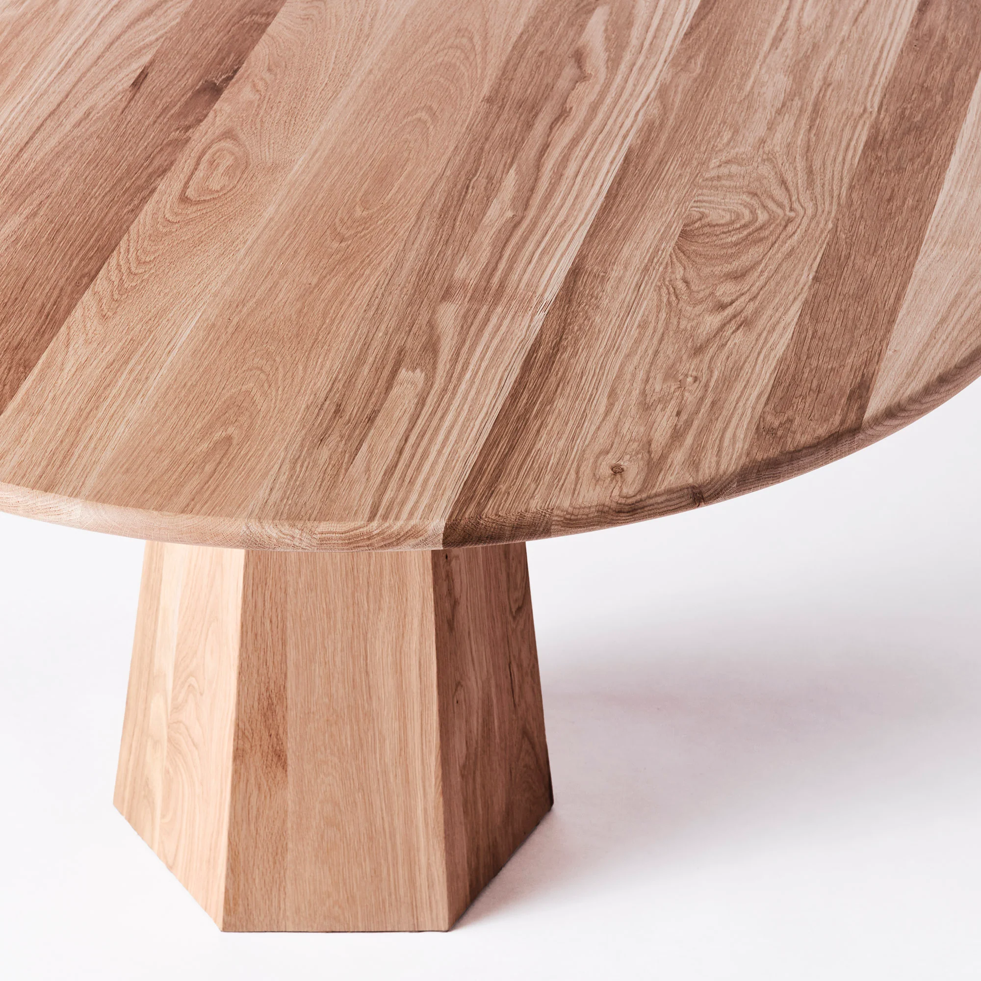 Stół okrągły HEXAGON drewno dębowe - Image 6