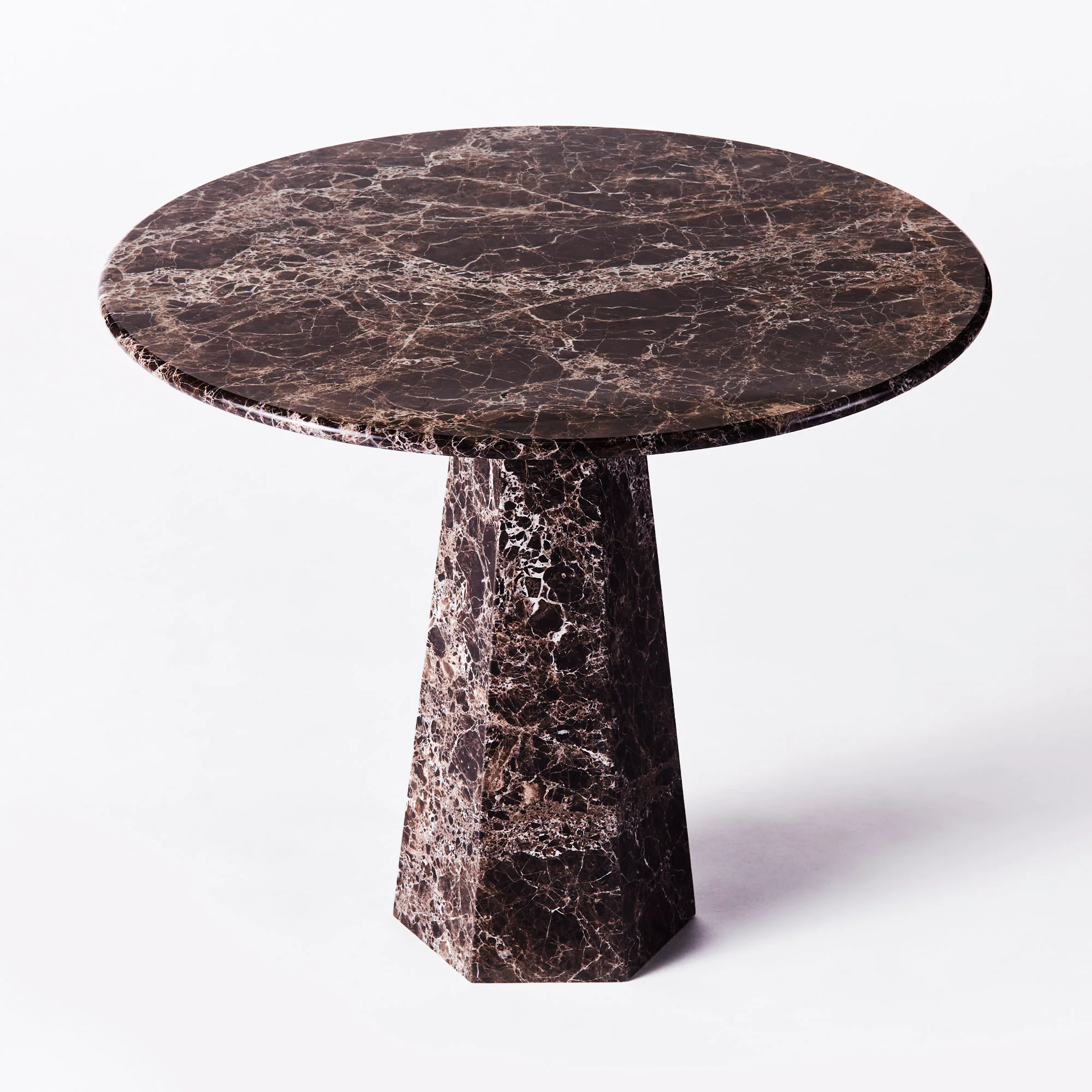 Stół okrągły HEXAGON marmur Emperador - Image 4