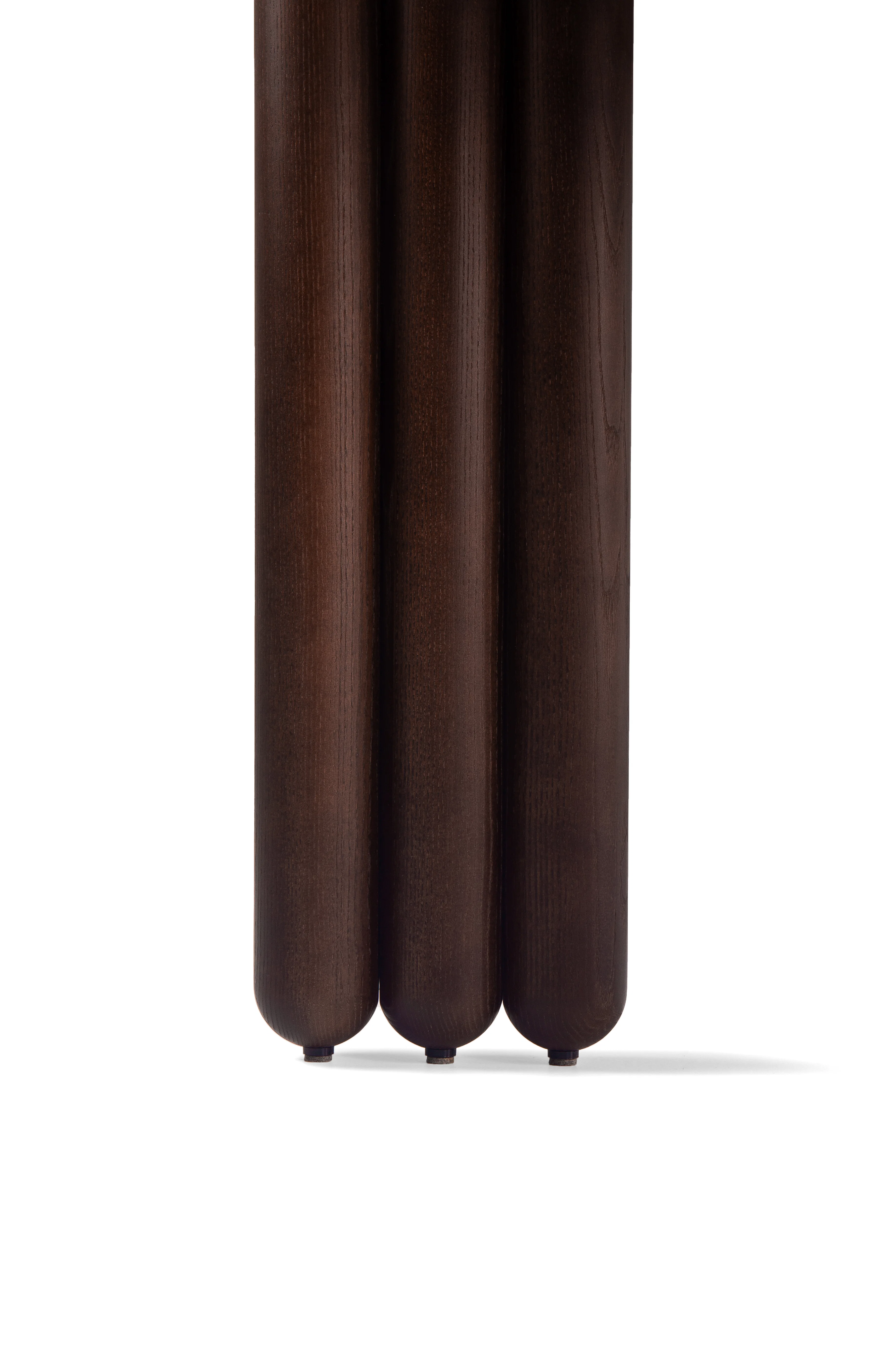 Stół okrągły FLOCK brązowe drewno jesionowe - Image 14
