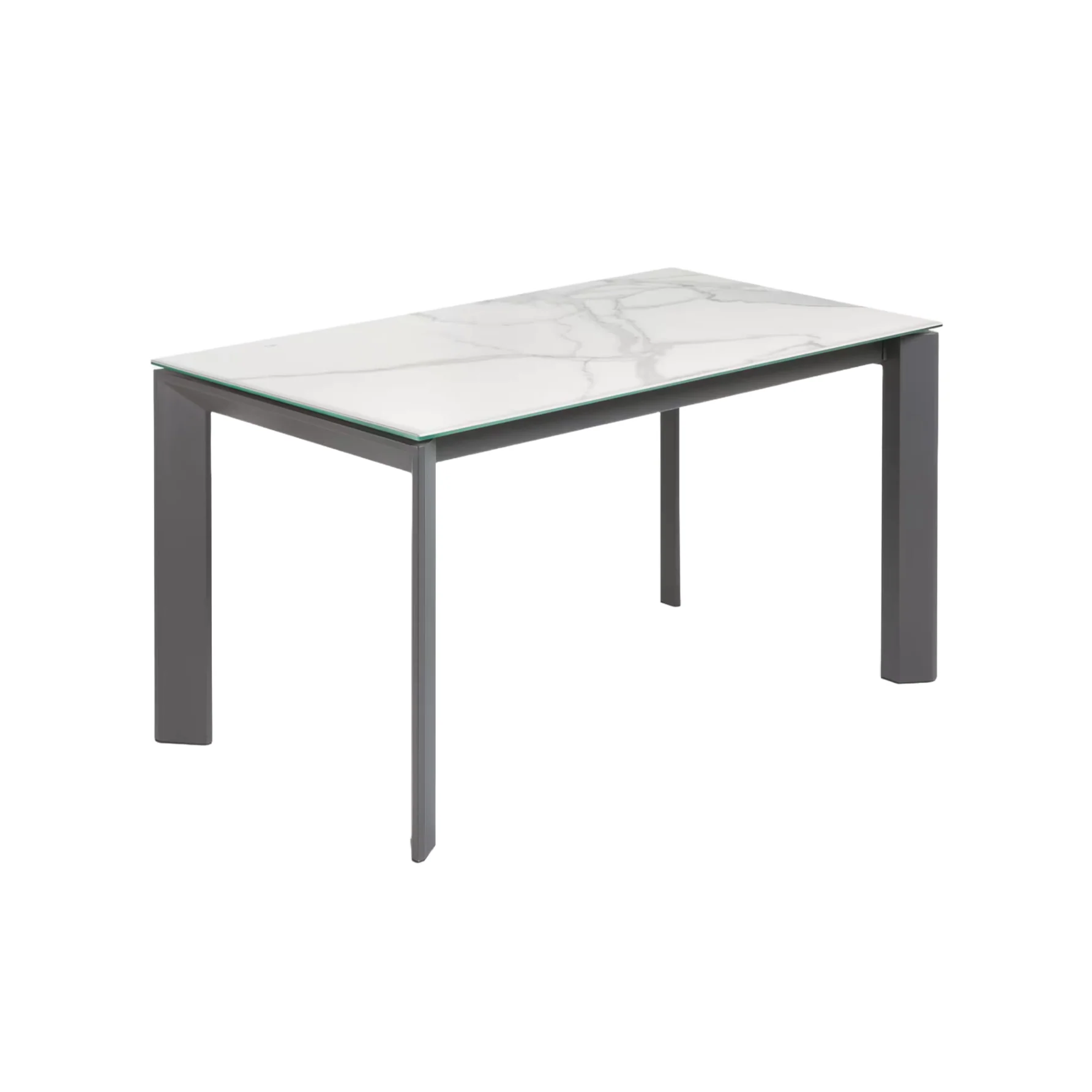 Stół rozkładany AXIS porcelanowy z szarą podstawą - Image 6