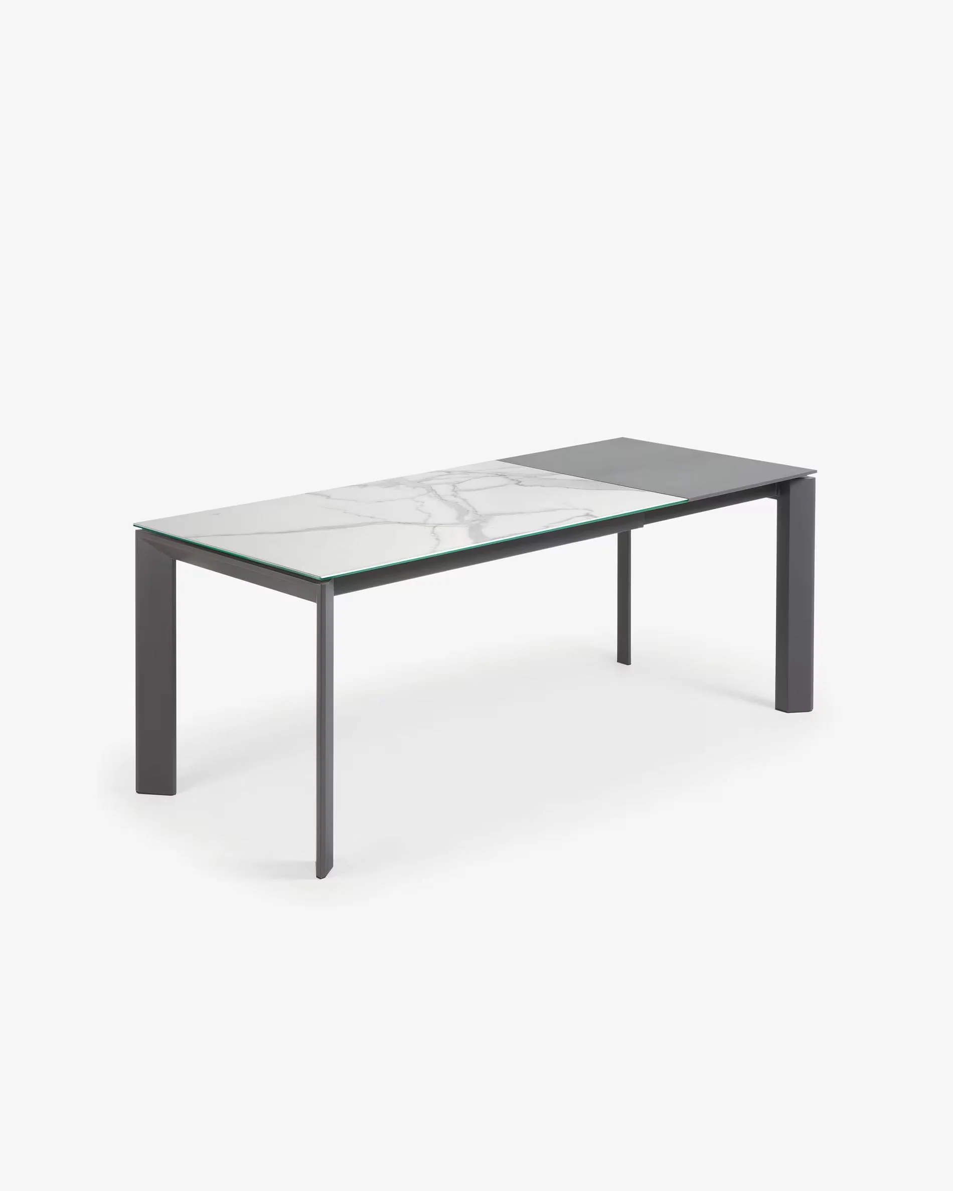 Stół rozkładany AXIS porcelanowy z szarą podstawą - Image 7
