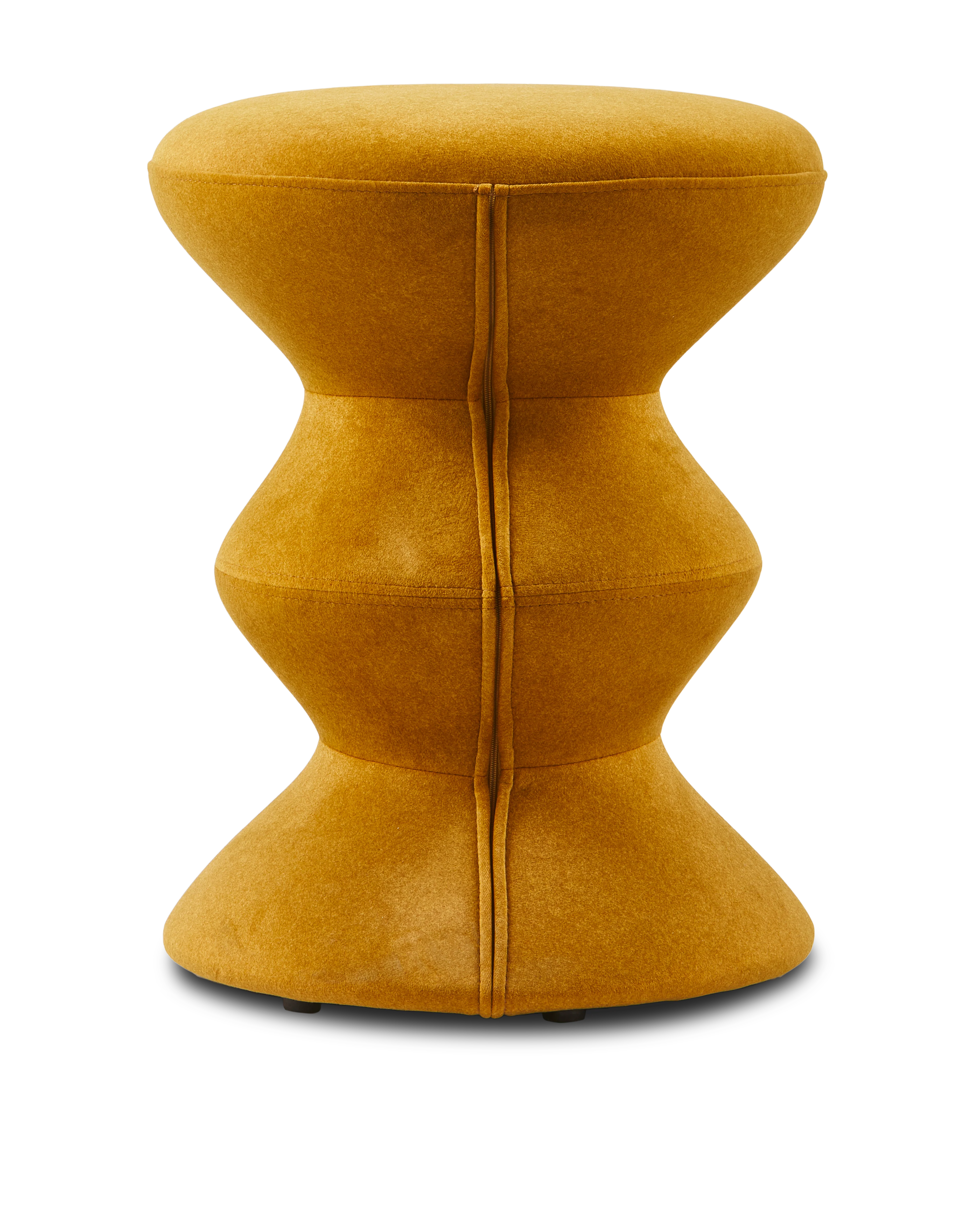 Stołek SOFT ZIG ZAG musztardowy - Image 4