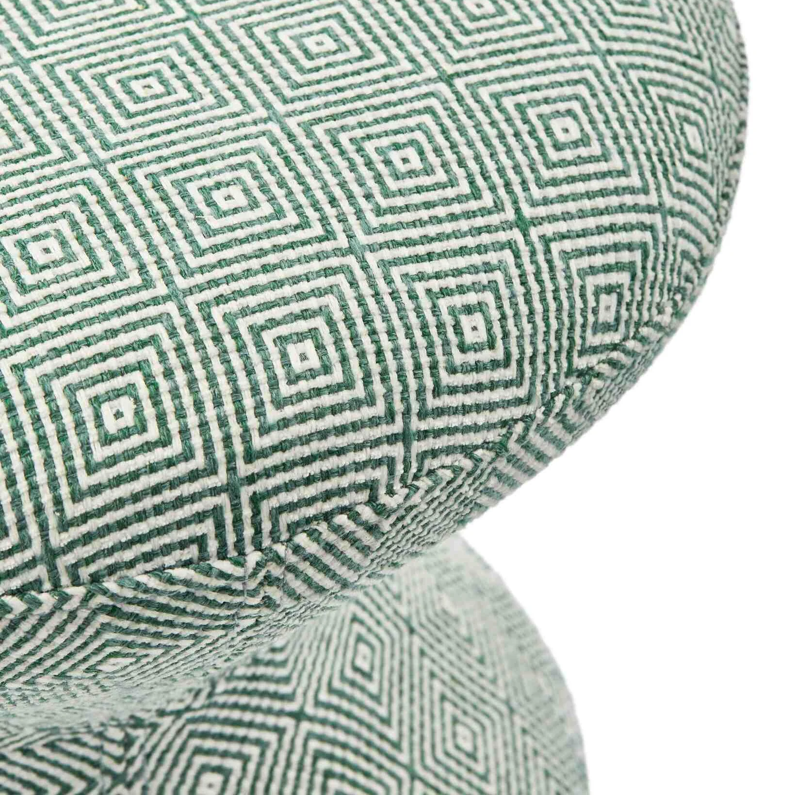 Stołek SOFT ZIG ZAG zielony z białym - Image 4