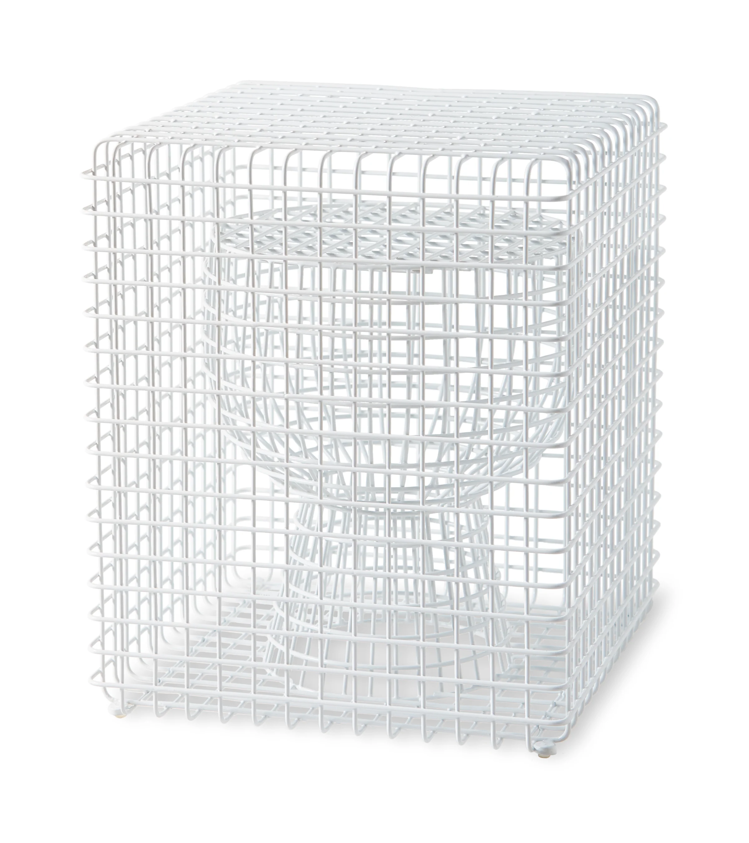 Stołek dekoracyjny TIP TAP WIRE biały