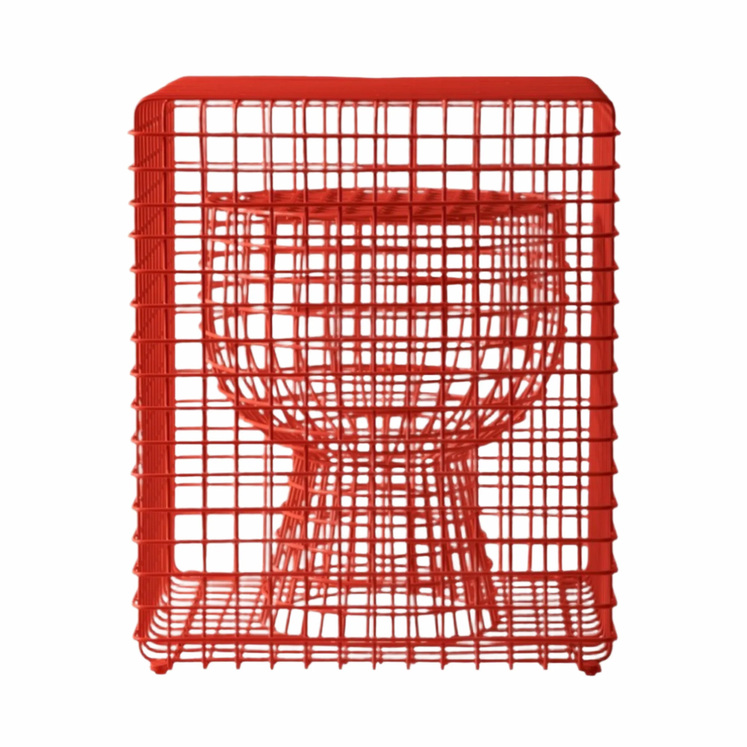 Stołek dekoracyjny TIP TAP WIRE czerwony - Image 2