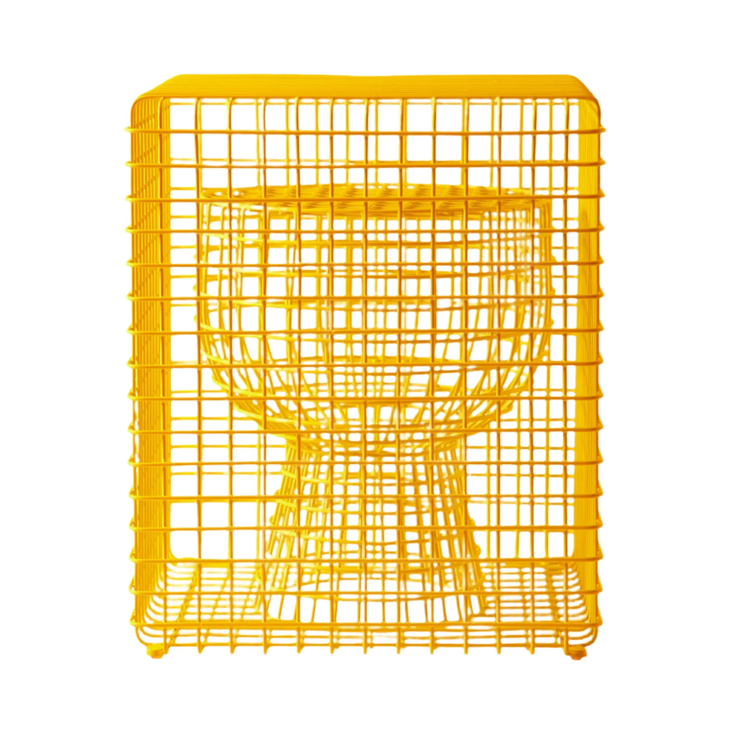 Stołek dekoracyjny TIP TAP WIRE żółty - Image 3