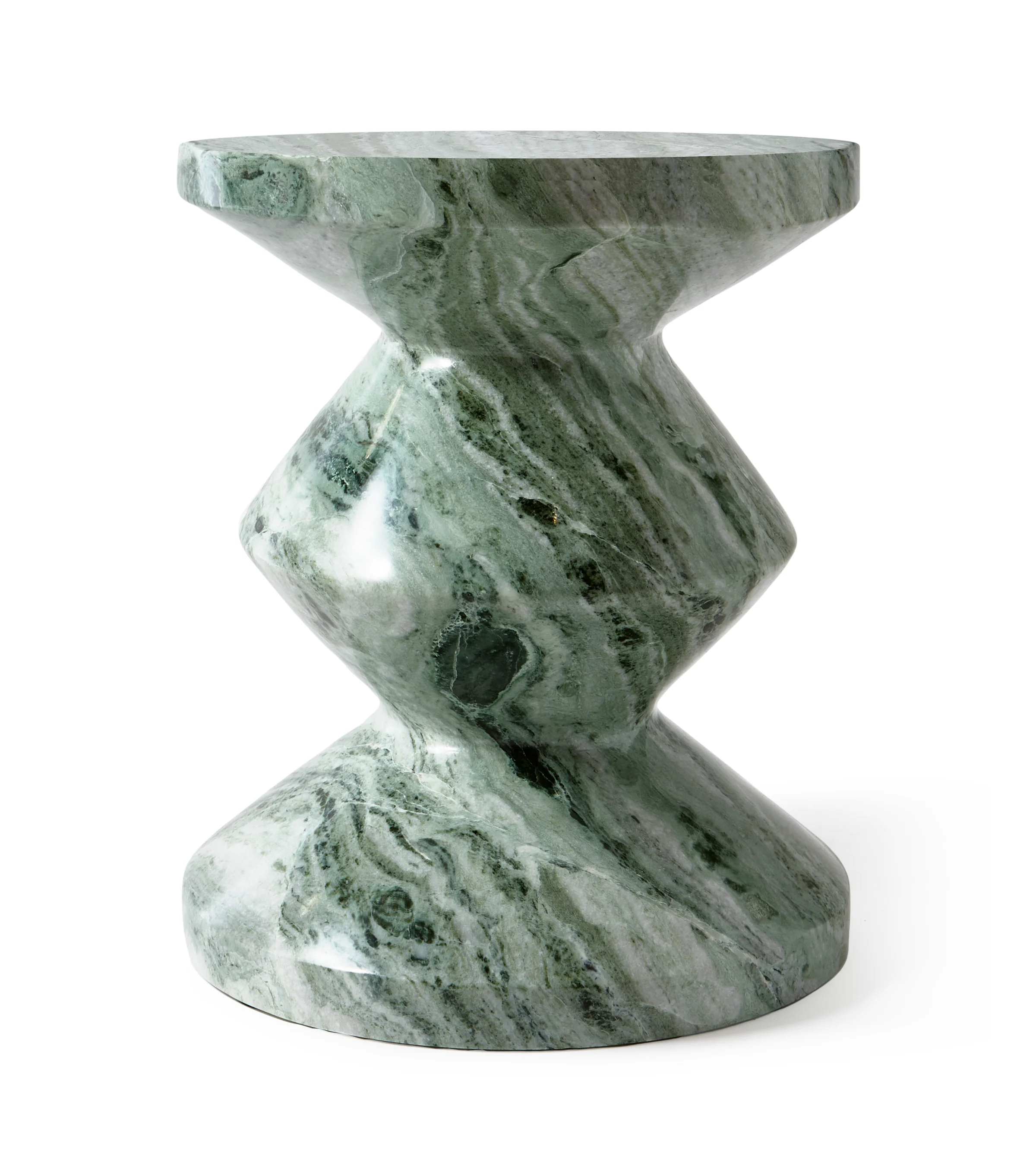 Stołek ZIG ZAG ciemnozielony marmur - Image 5