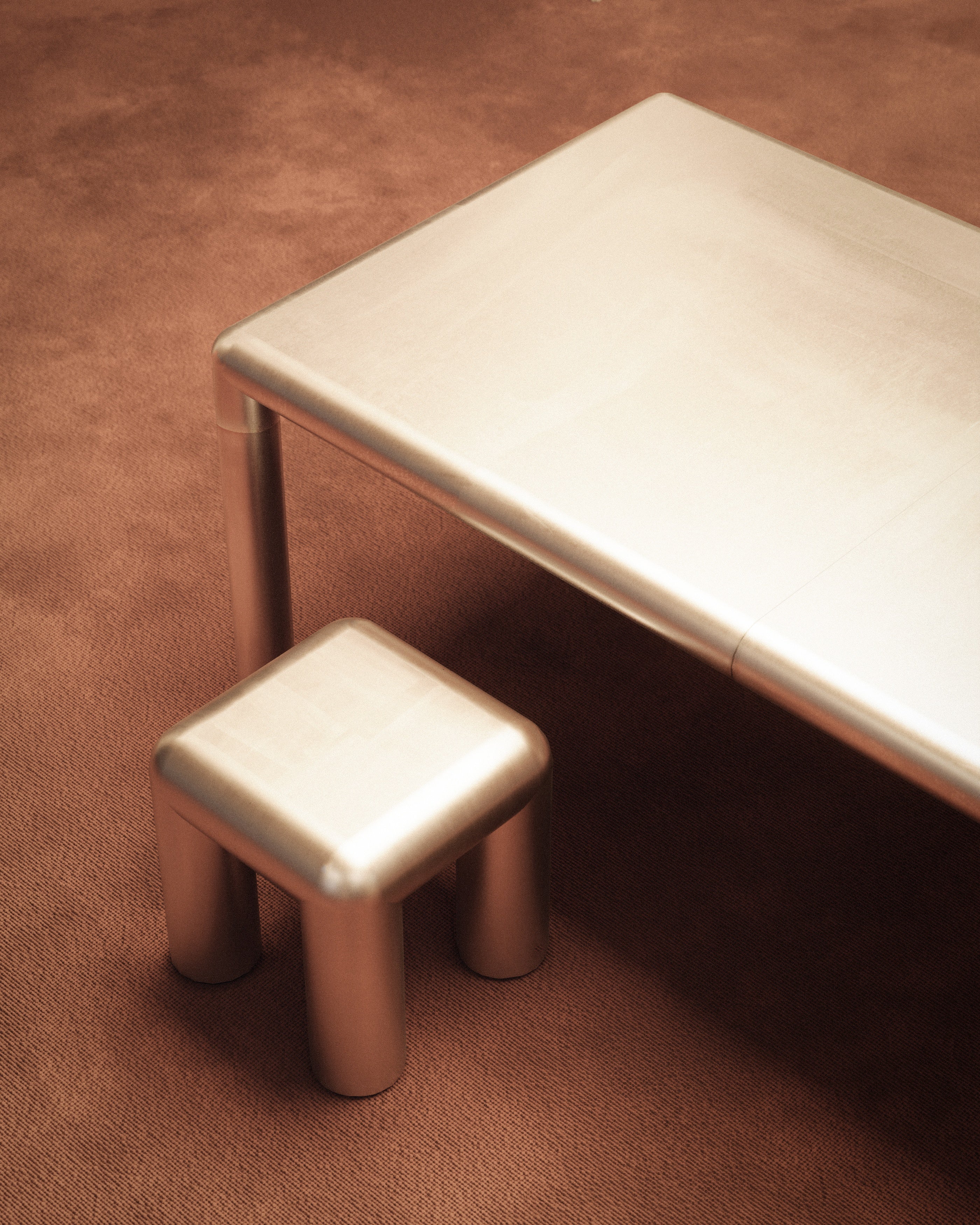 Stolik boczny CUBIO aluminium - Image 11