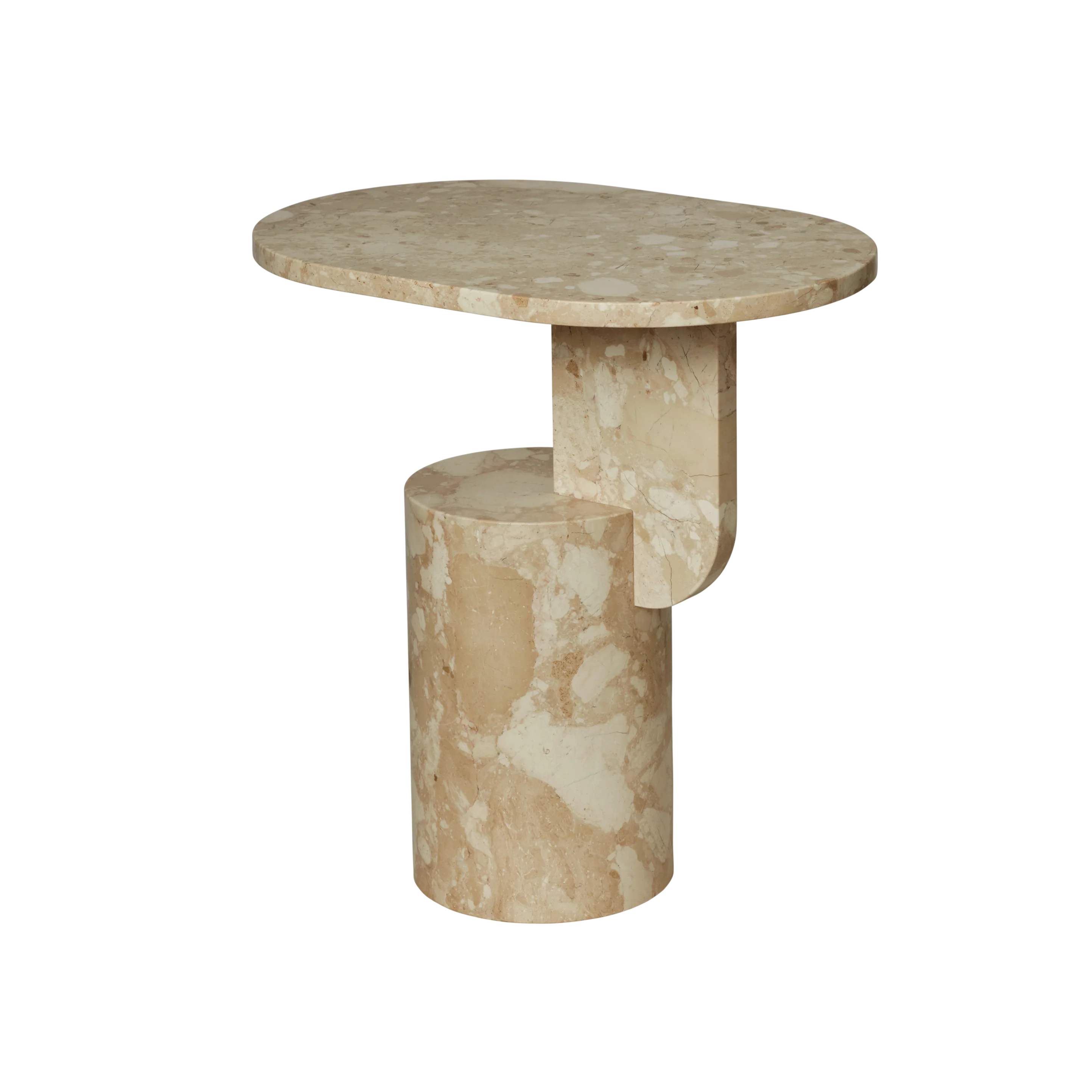 Stolik boczny INSERT beżowy marmur - Image 3