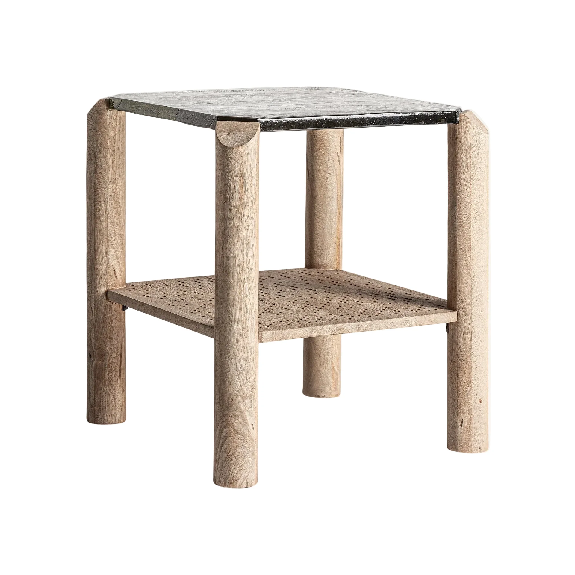 Stolik boczny JACQUARD drewno mango